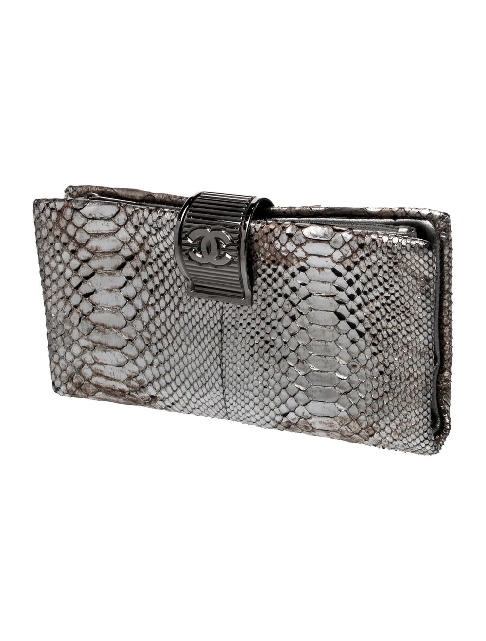 Chanel CC Python Clutch - image 3