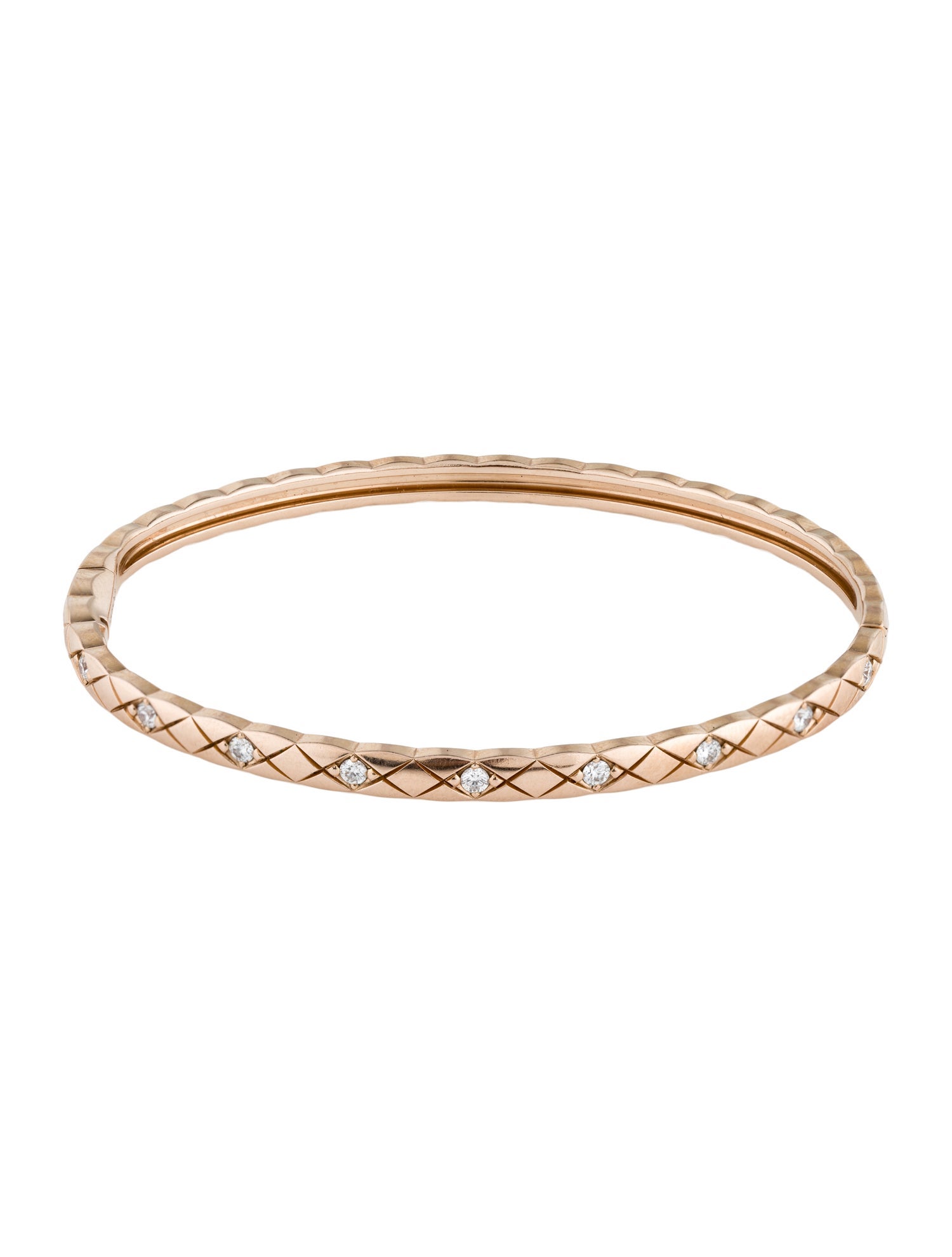 Chanel 18K Diamond Coco Crush Bracelet
