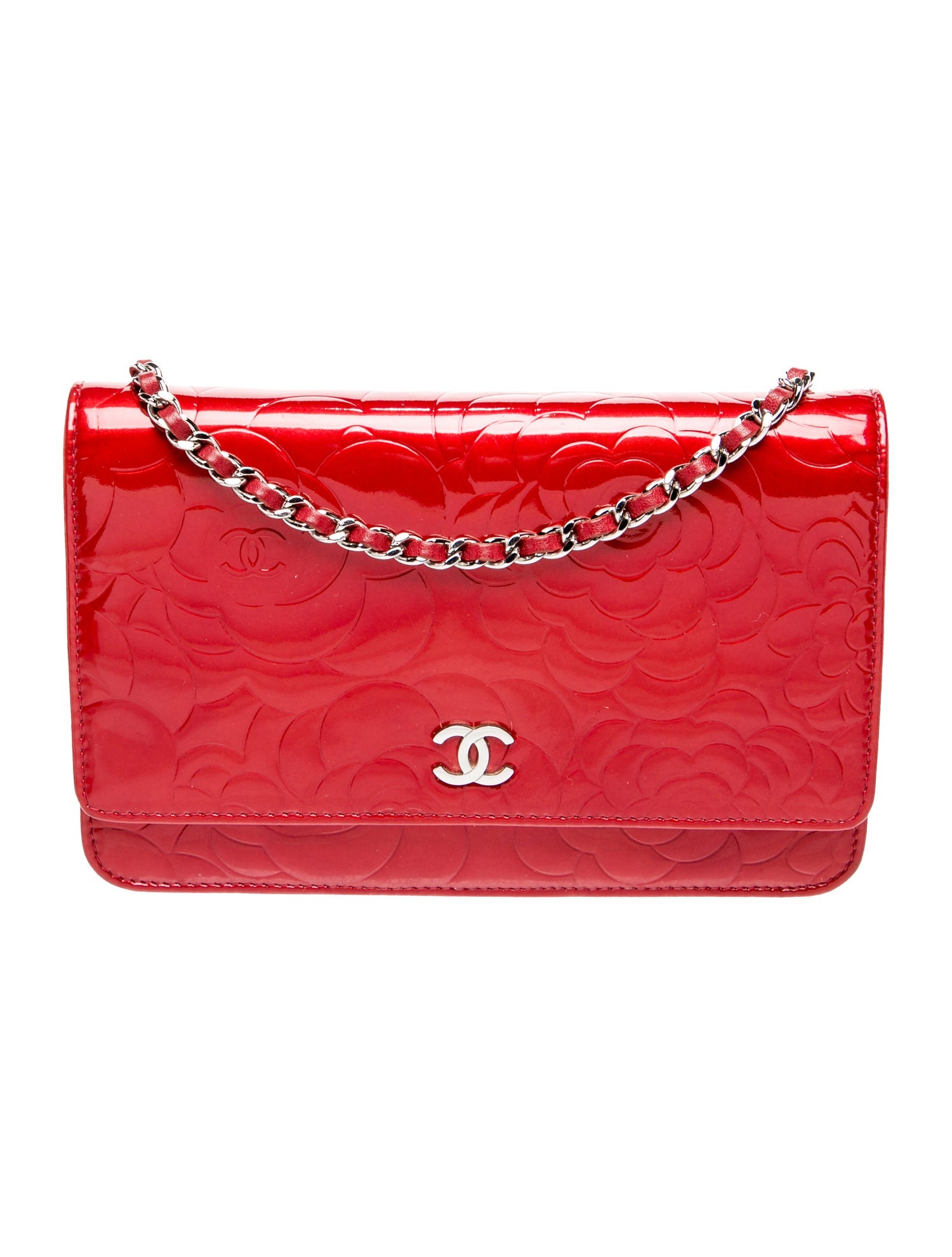 Chanel Camellia Wallet On Chain