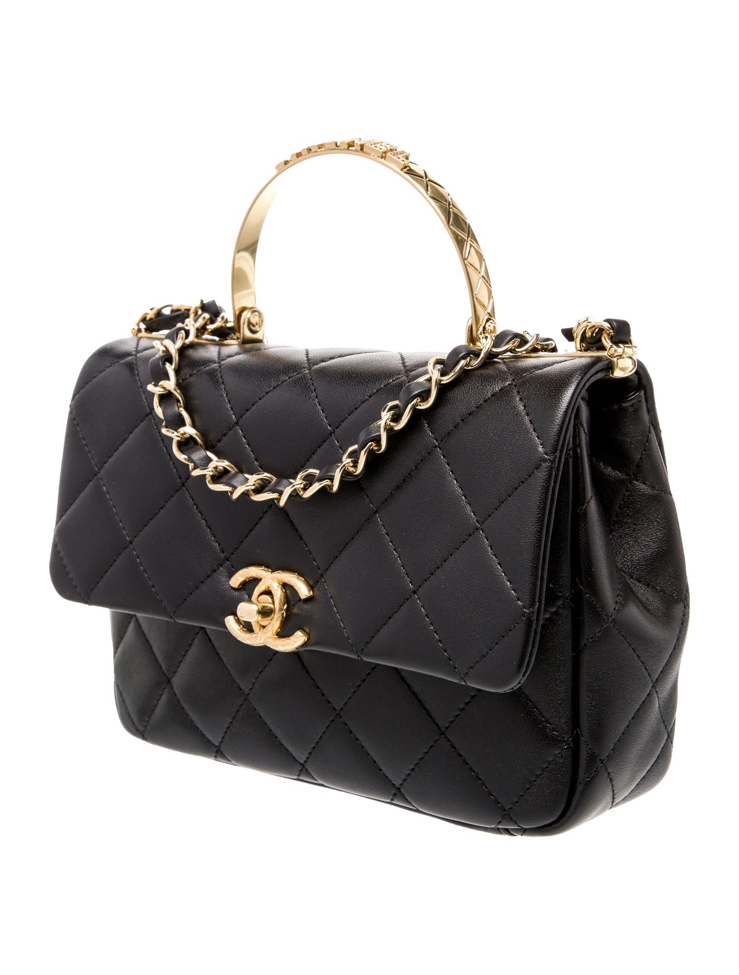 Chanel Rectangular Mini Crystal Top Handle Flap Bag