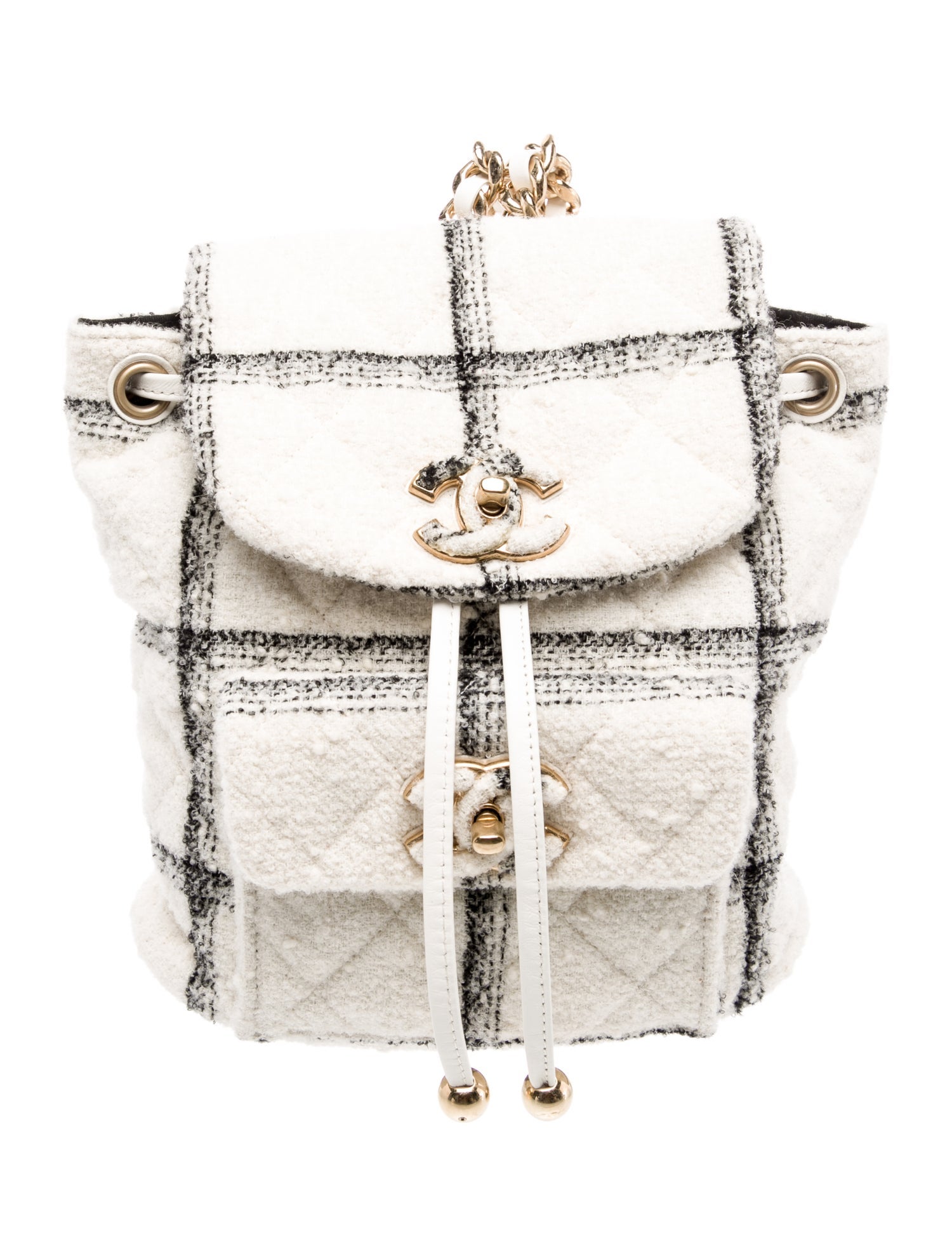 Chanel Tweed Duma Backpack