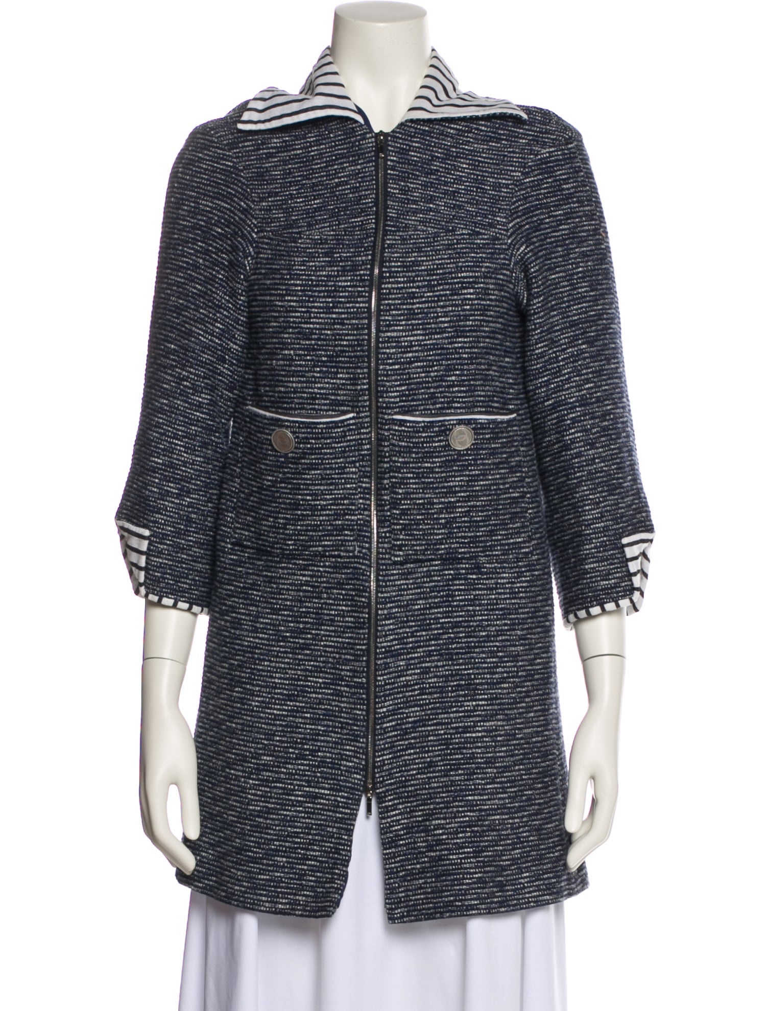 Chanel 2017 Striped Coat