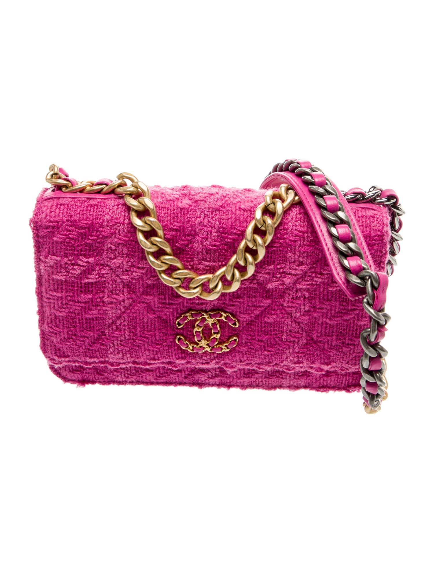Chanel Tweed 19 Wallet On Chain