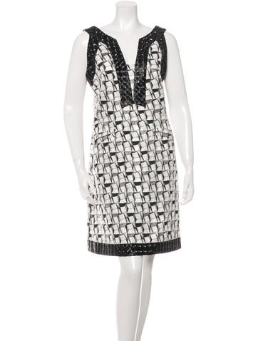 Chanel 2015 Holographic Sleeveless Dress!