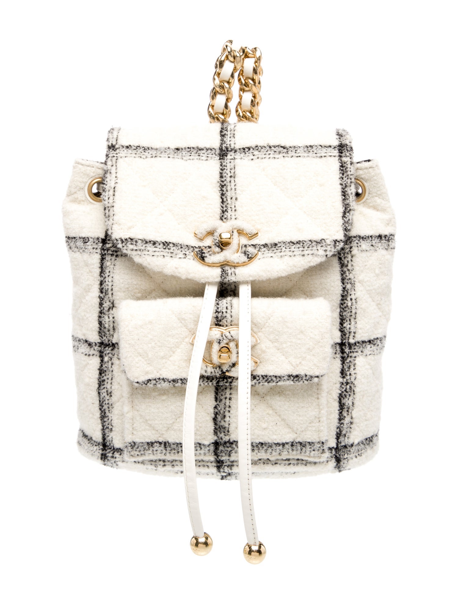 Chanel Tweed Duma Backpack