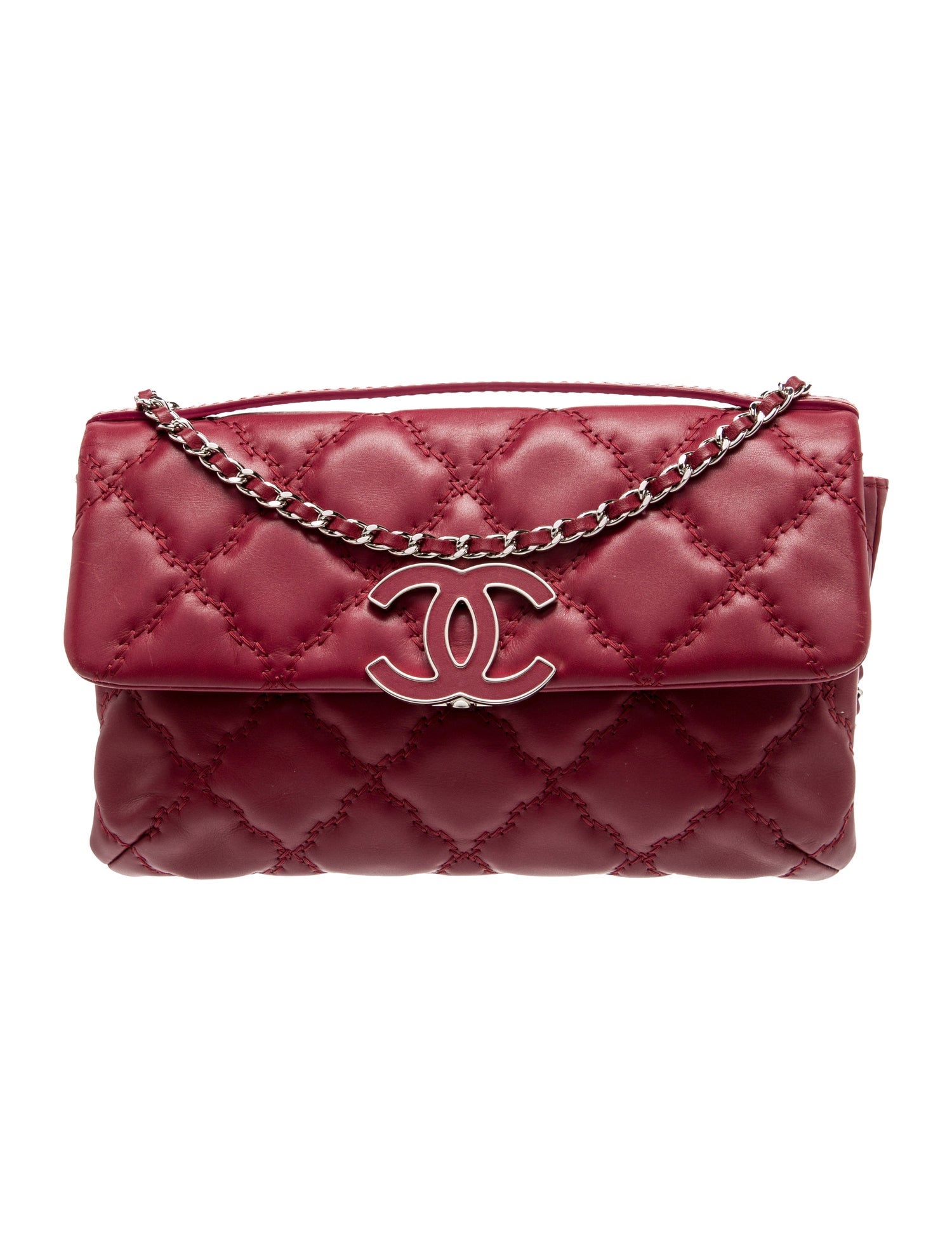 Chanel Double Stitch Hamptons Flap Bag