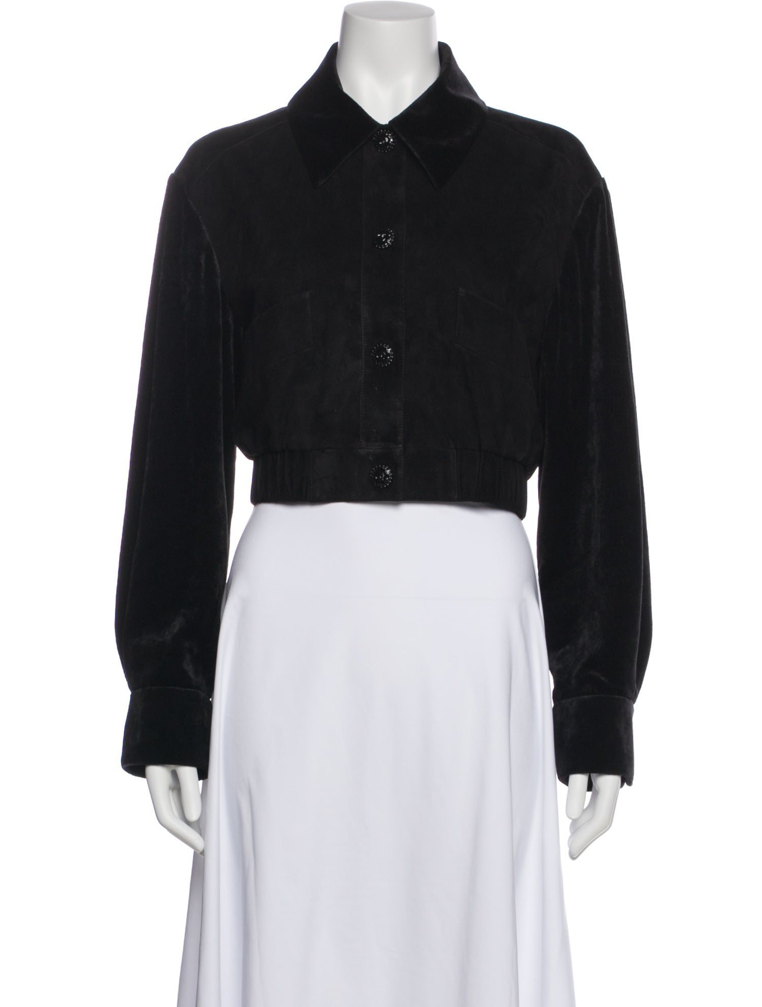 Chanel 2022 Lamb Leather Denim Jacket