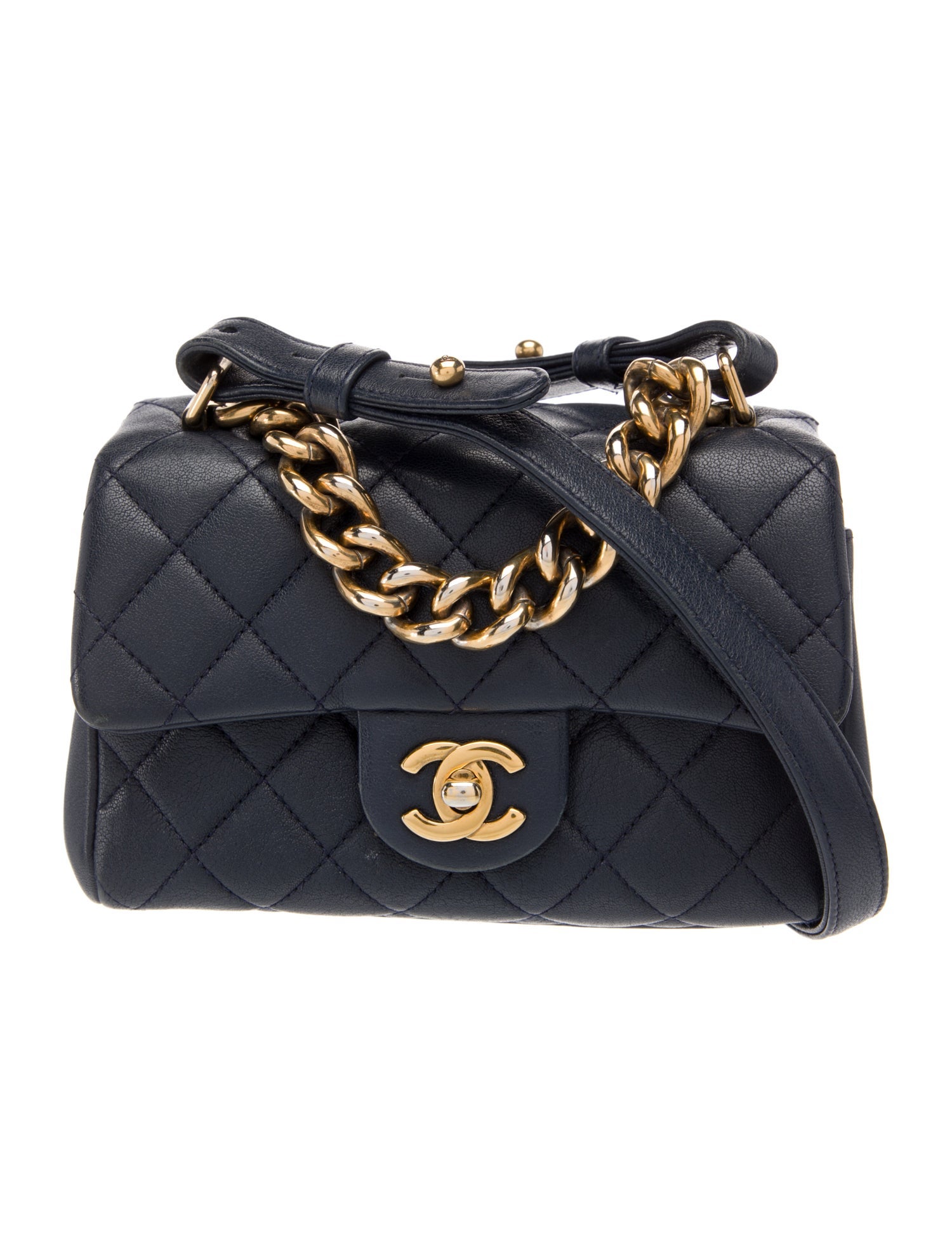 Chanel Paris-Rome Mini Trapezio Flap Bag