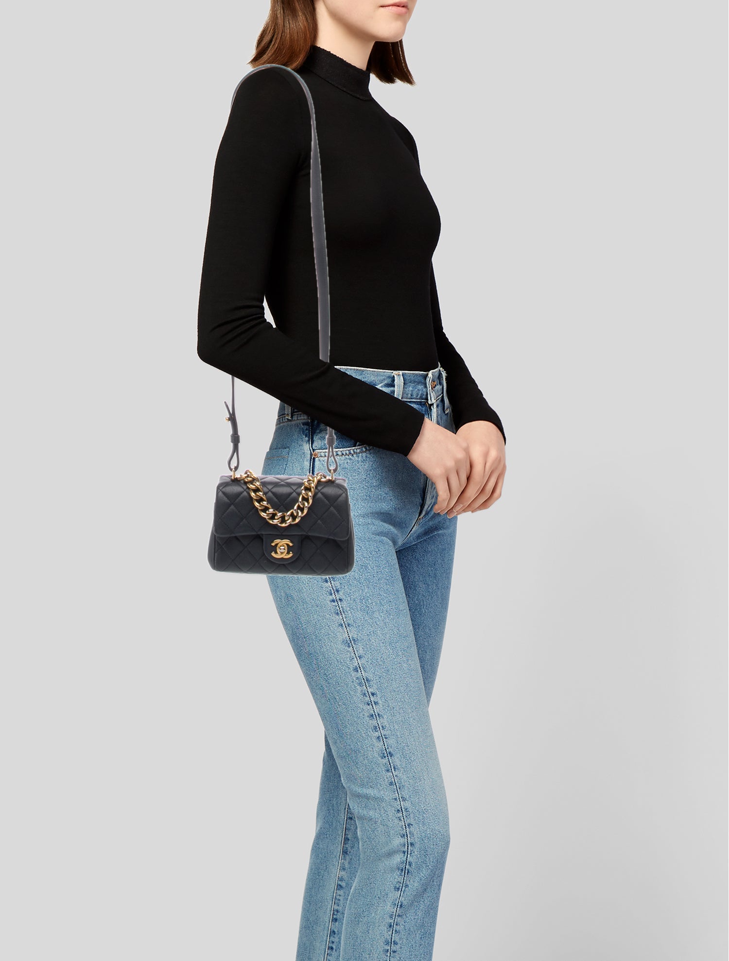 Chanel Paris-Rome Mini Trapezio Flap Bag