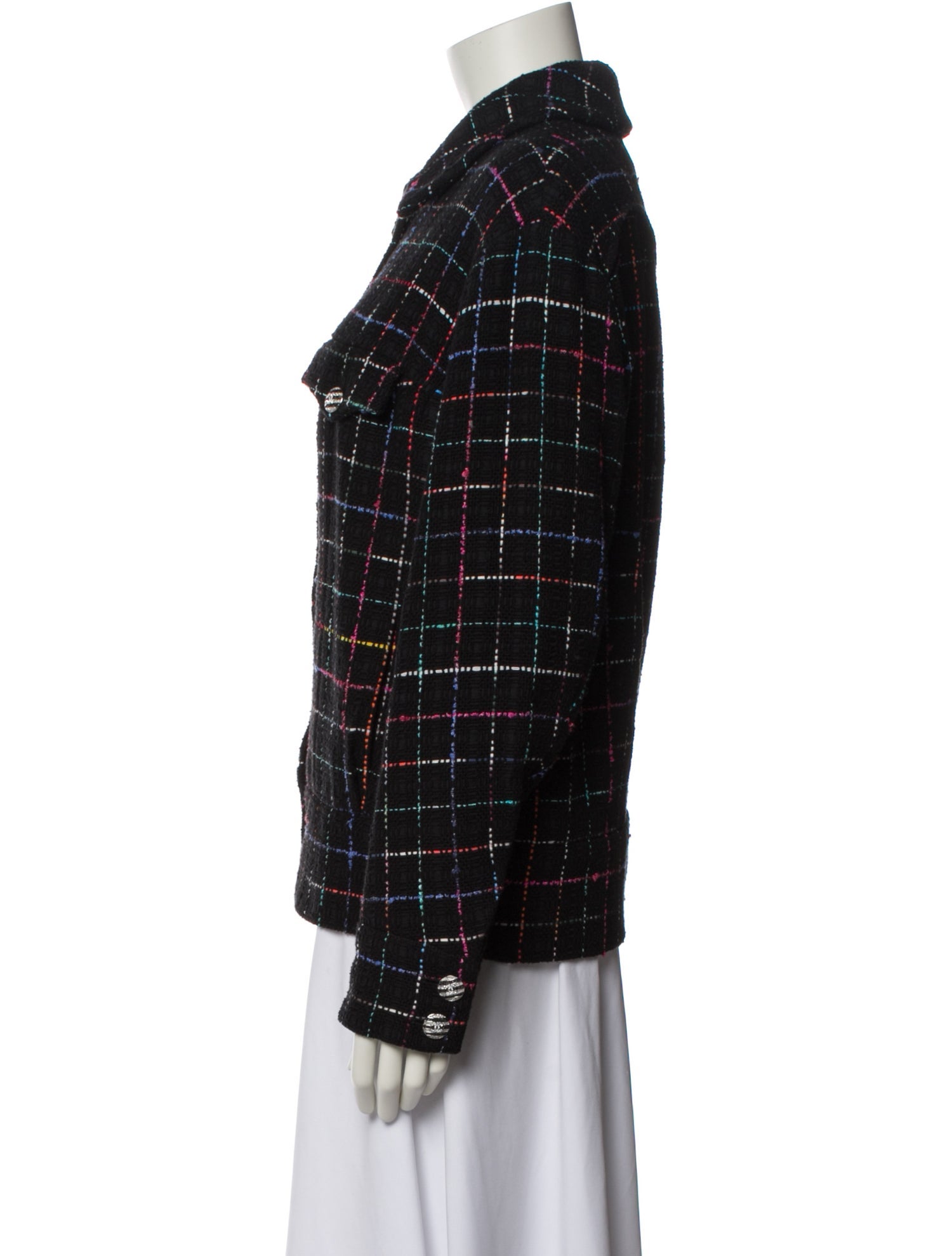 Chanel 2024 Plaid Print Evening Jacket