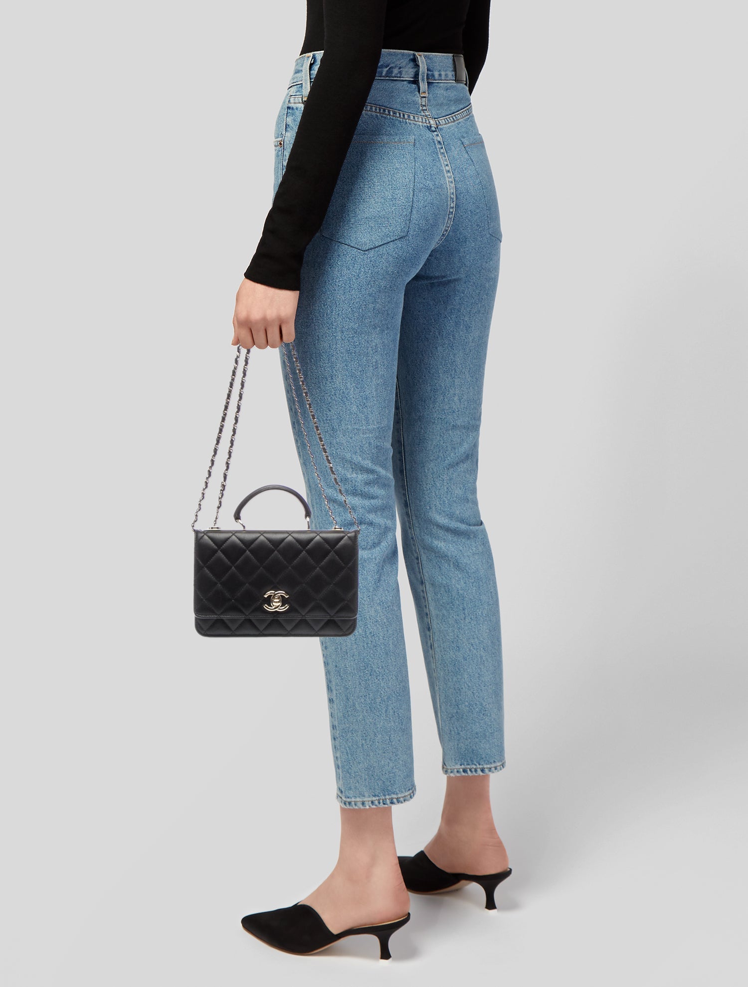 Chanel Trendy Top Handle Wallet On Chain