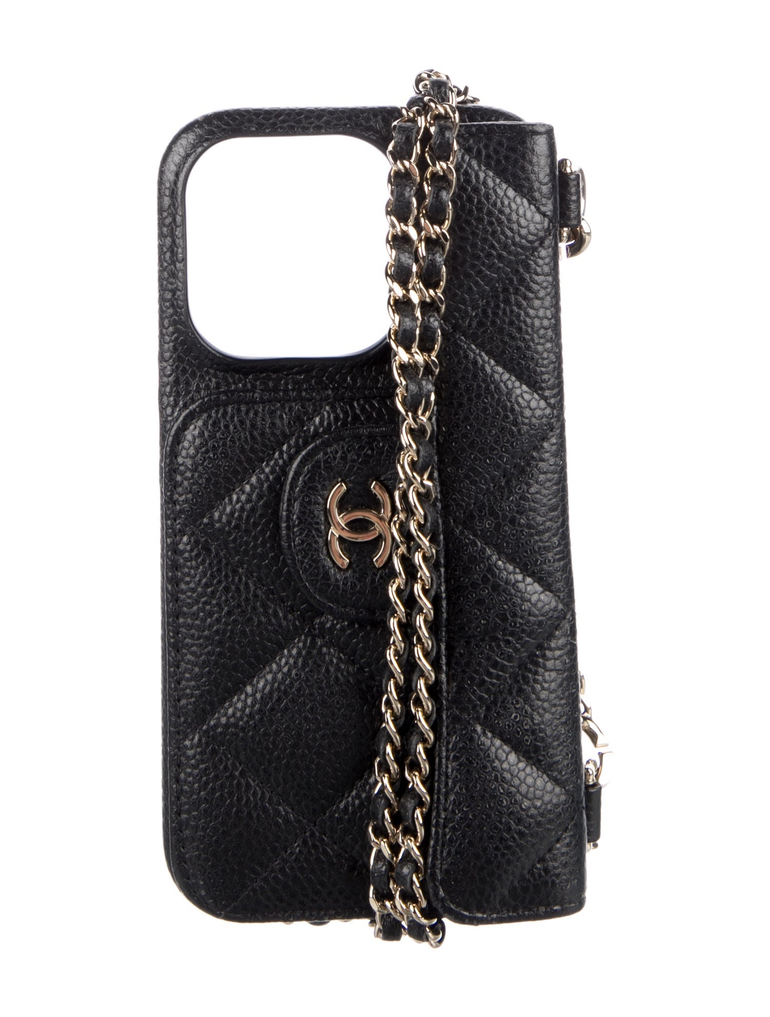 Chanel 2024 iPhone 15 Pro Max Case w/ Chain