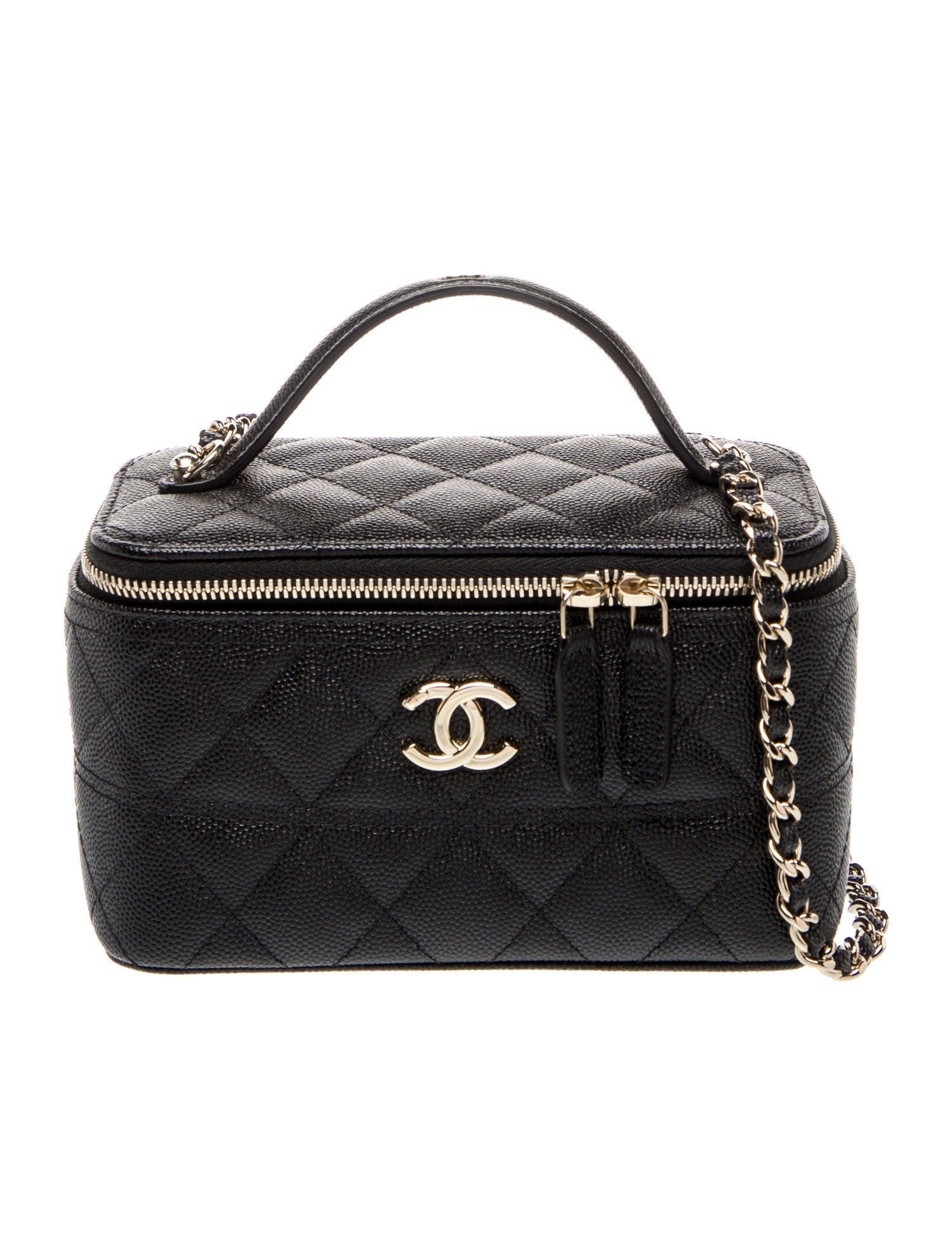 Chanel Caviar Top Handle Vanity Case