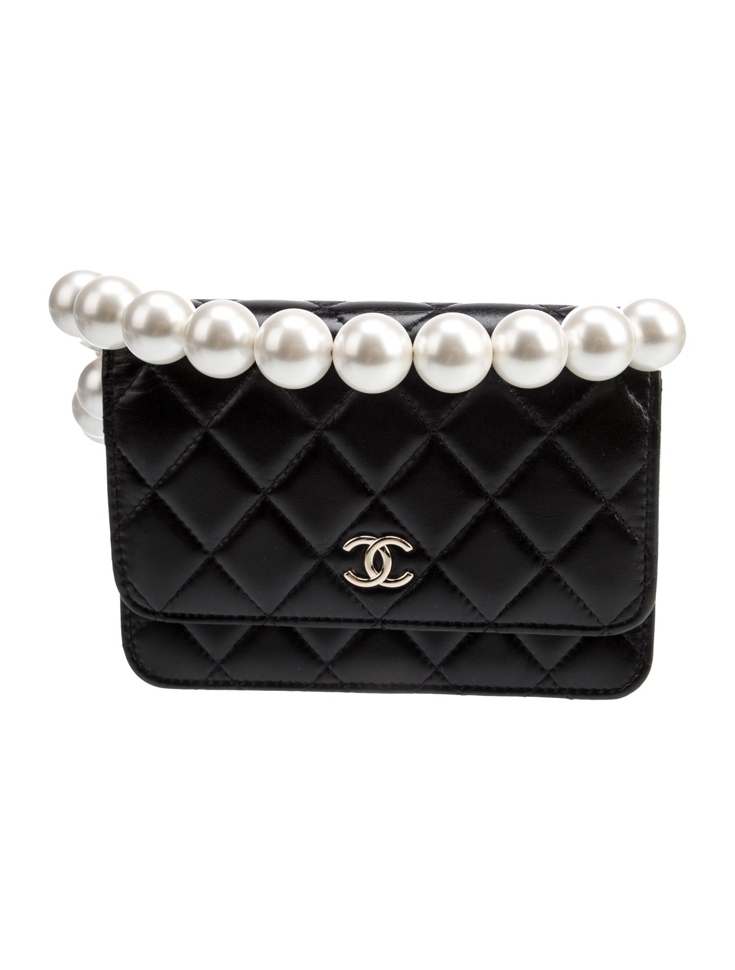 Chanel Mini Maxi Pearls Wallet on Chain