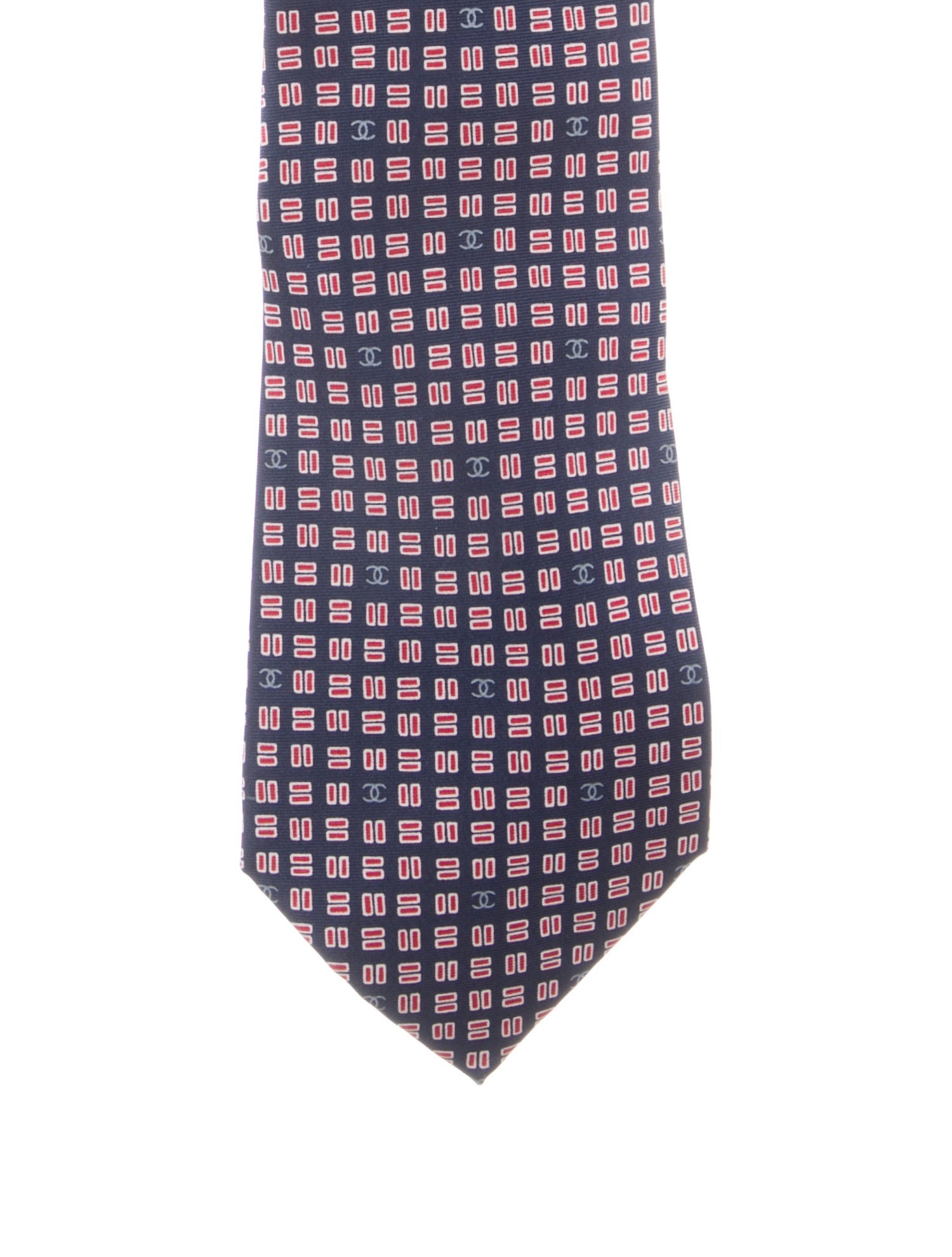 Chanel Silk Pattern Tie