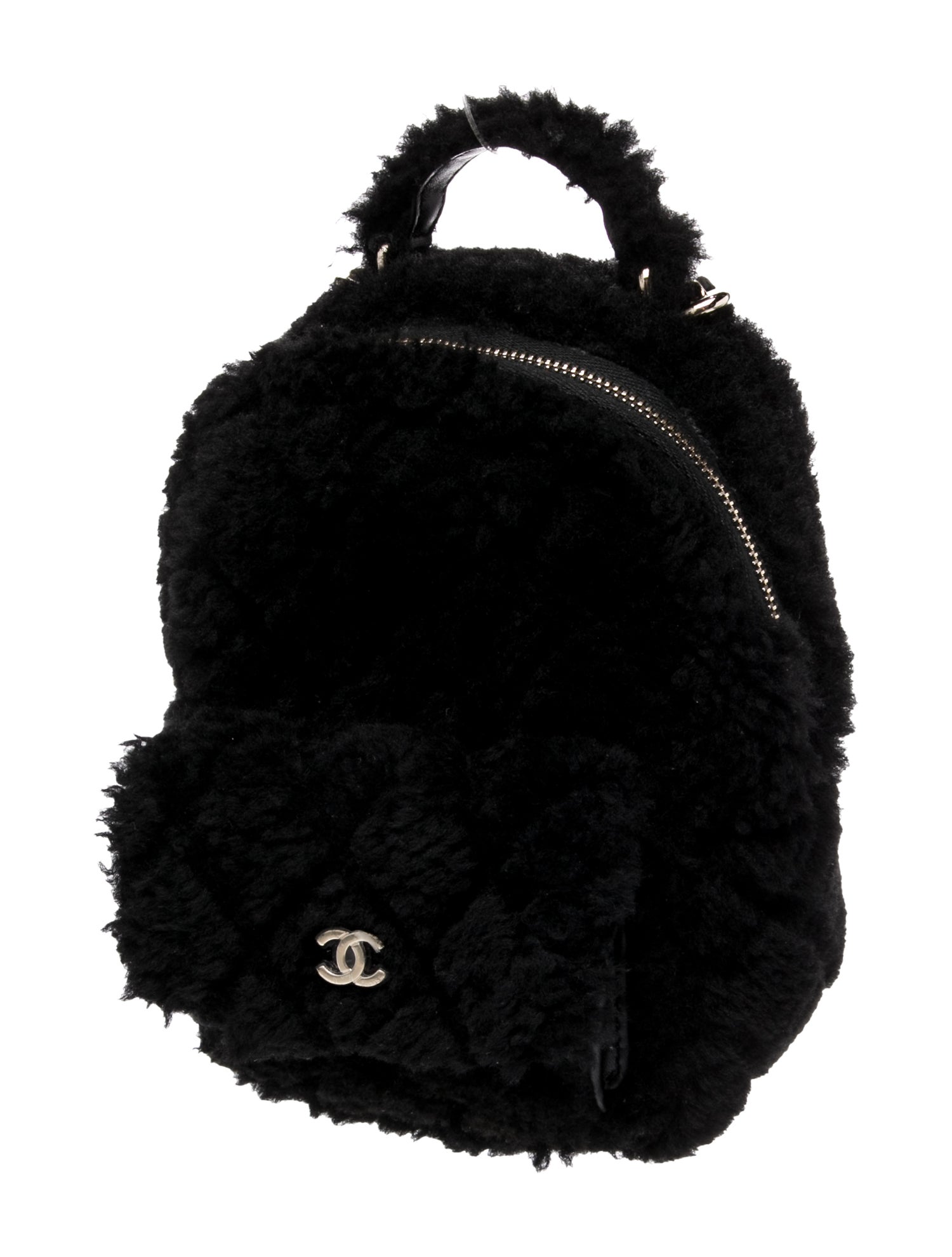 Chanel Classic CC Mini Shearling Backpack w/Tags