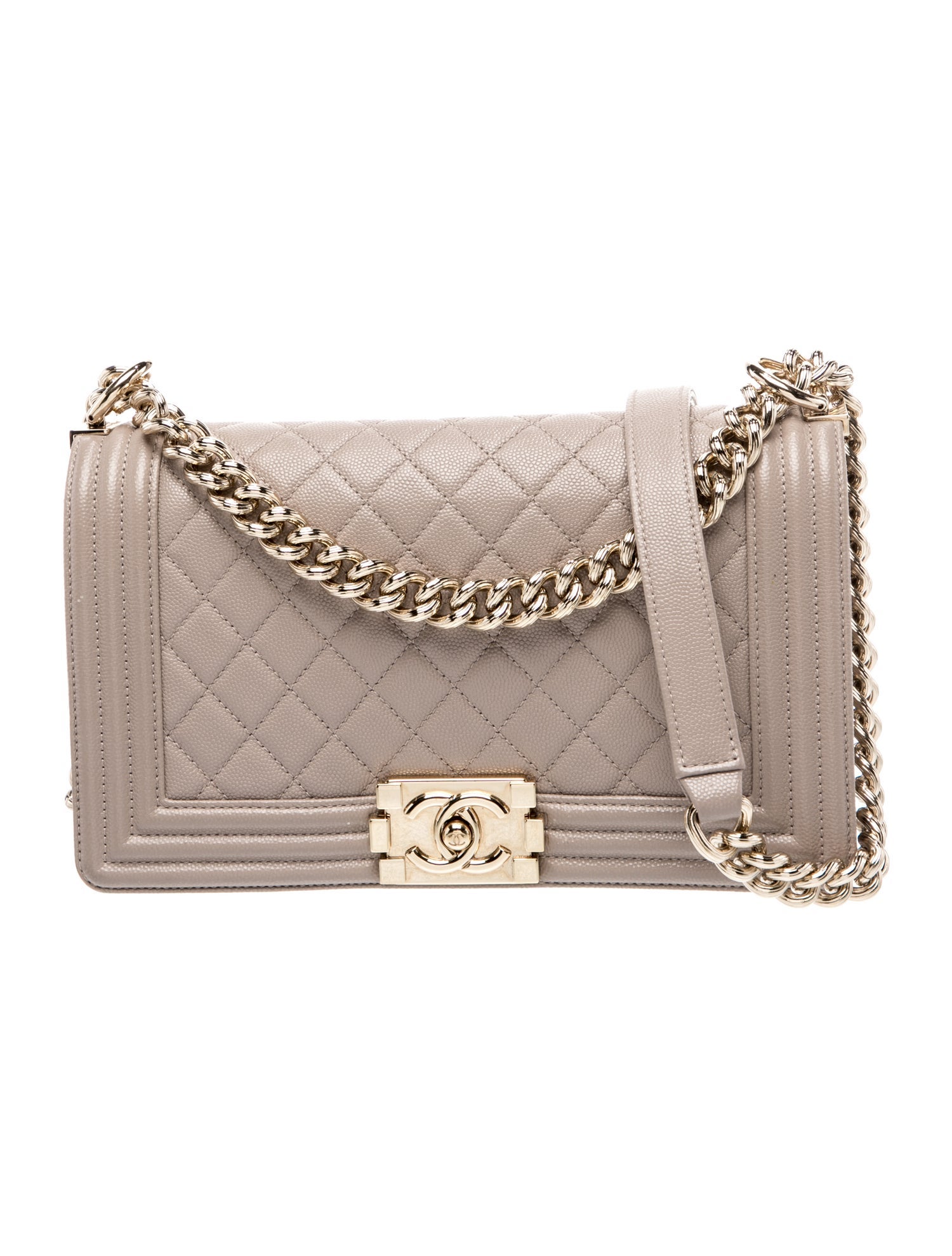 Chanel Quilted Caviar Medium Boy Bag