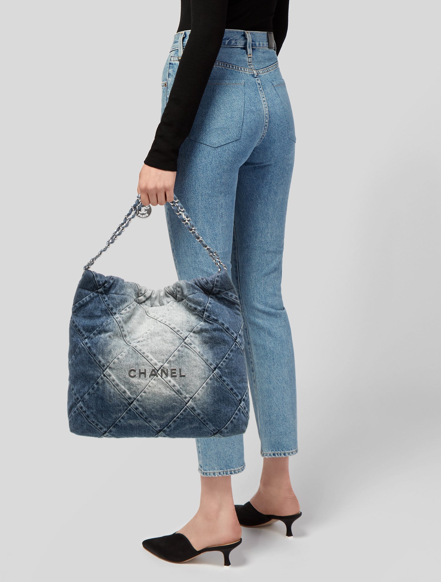 Chanel Denim 22 Hobo