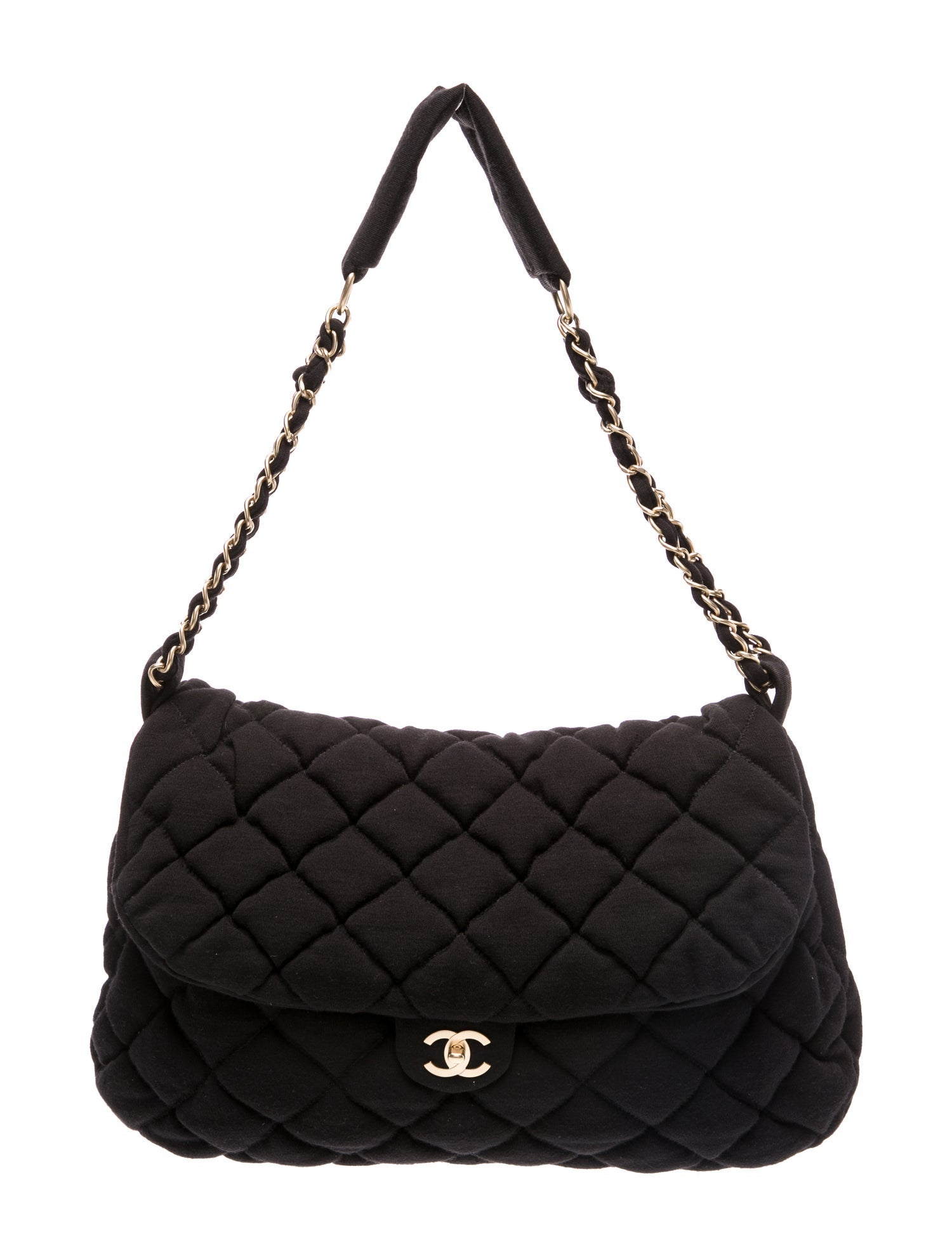 Chanel Large Jersey Bubble Quilt Flap Bag