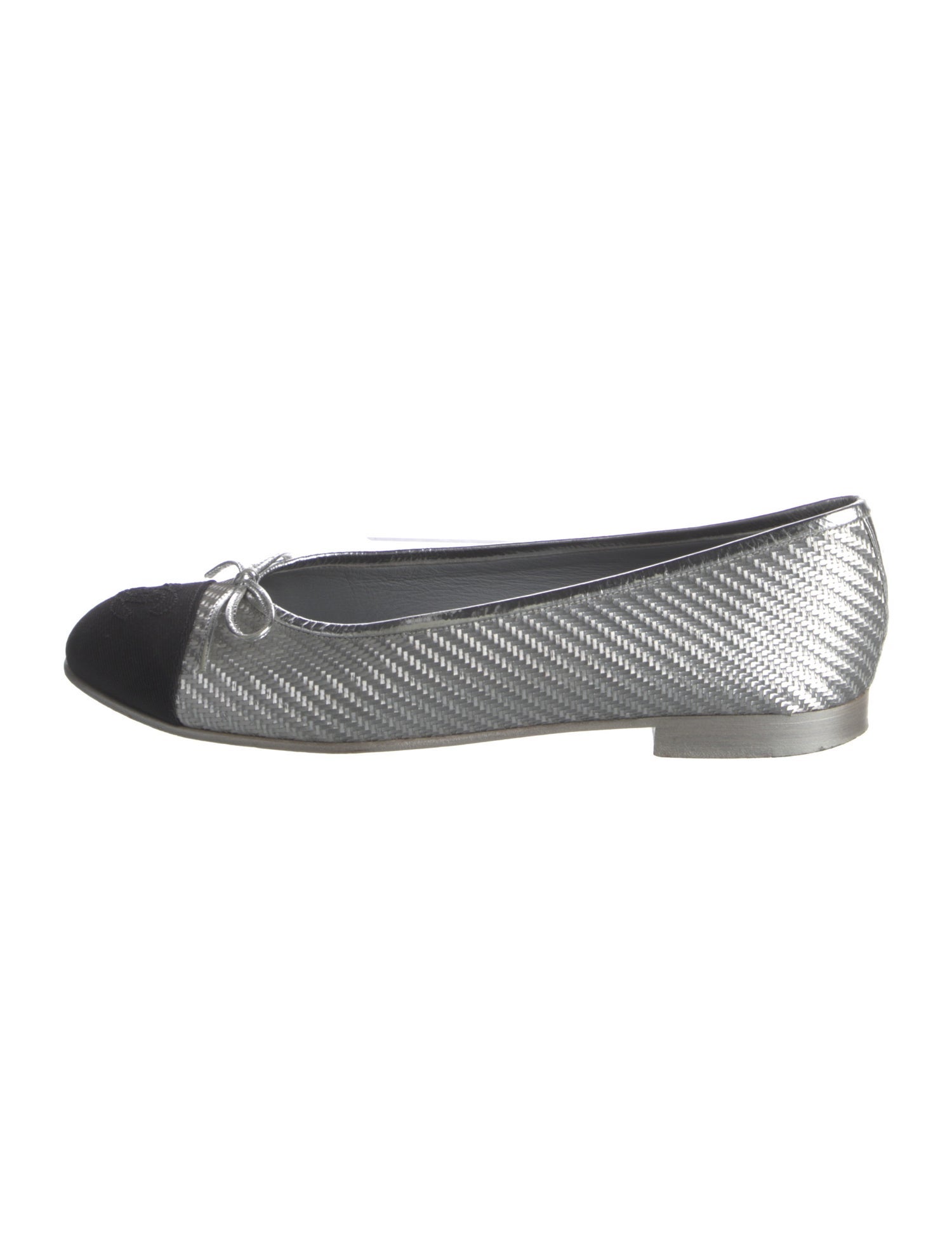 Chanel Interlocking CC Logo PVC Ballet Flats