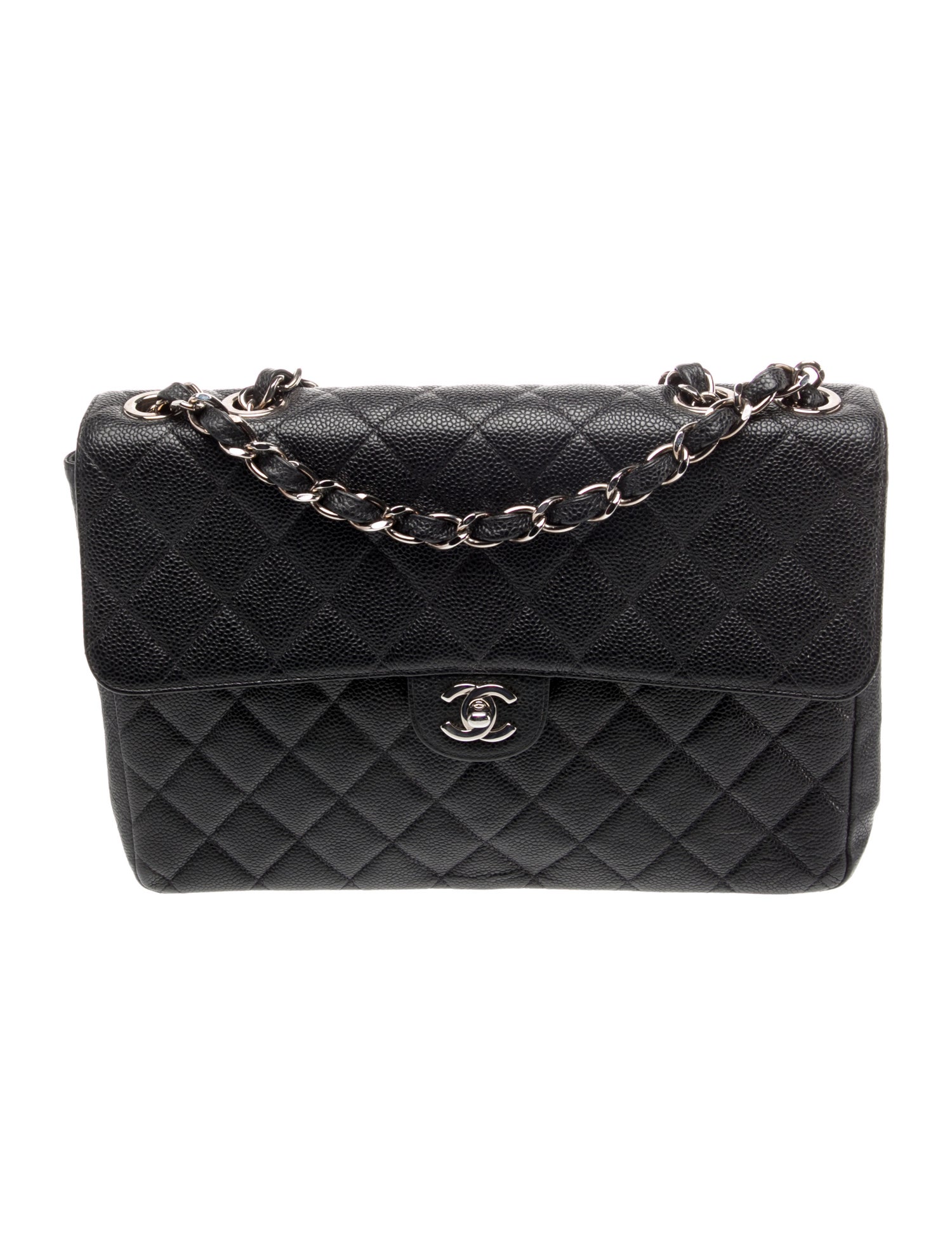 Chanel Quilted Caviar Jumbo Classic Flap Bag