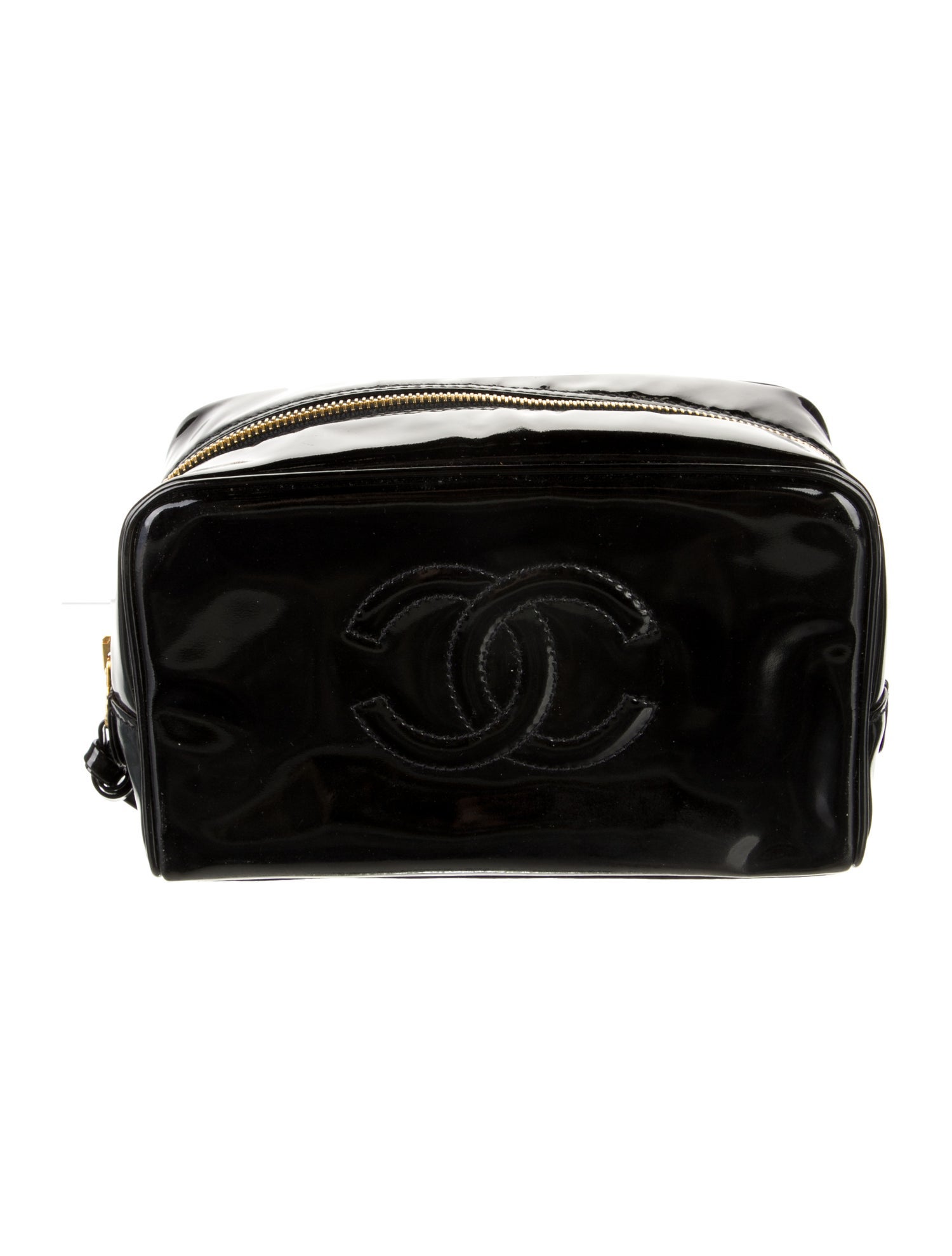 Chanel Patent Timeless Cosmetic Bag