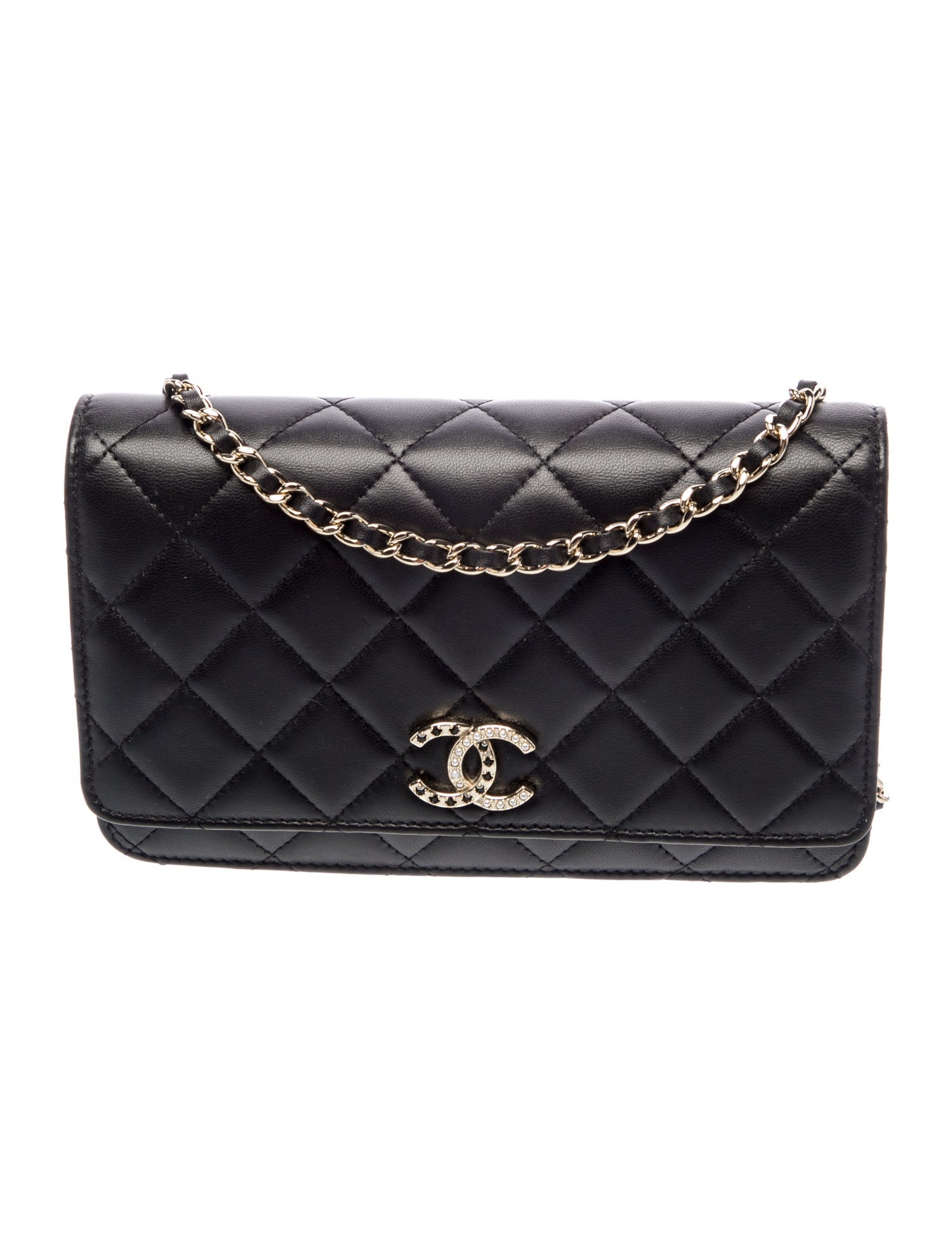 Chanel Strass CC Wallet on Chain