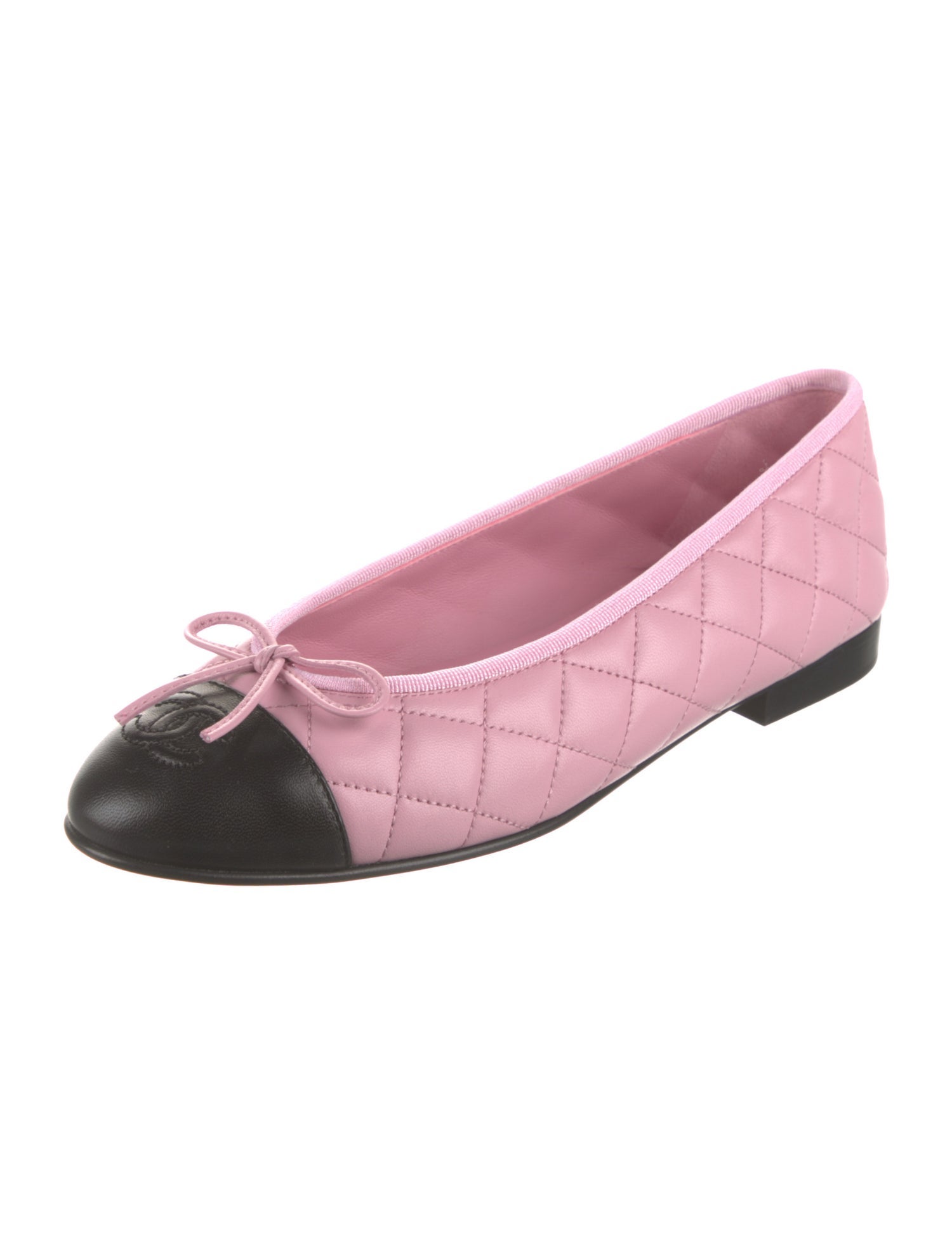 Chanel Interlocking CC Logo Leather Flats w/ Tags