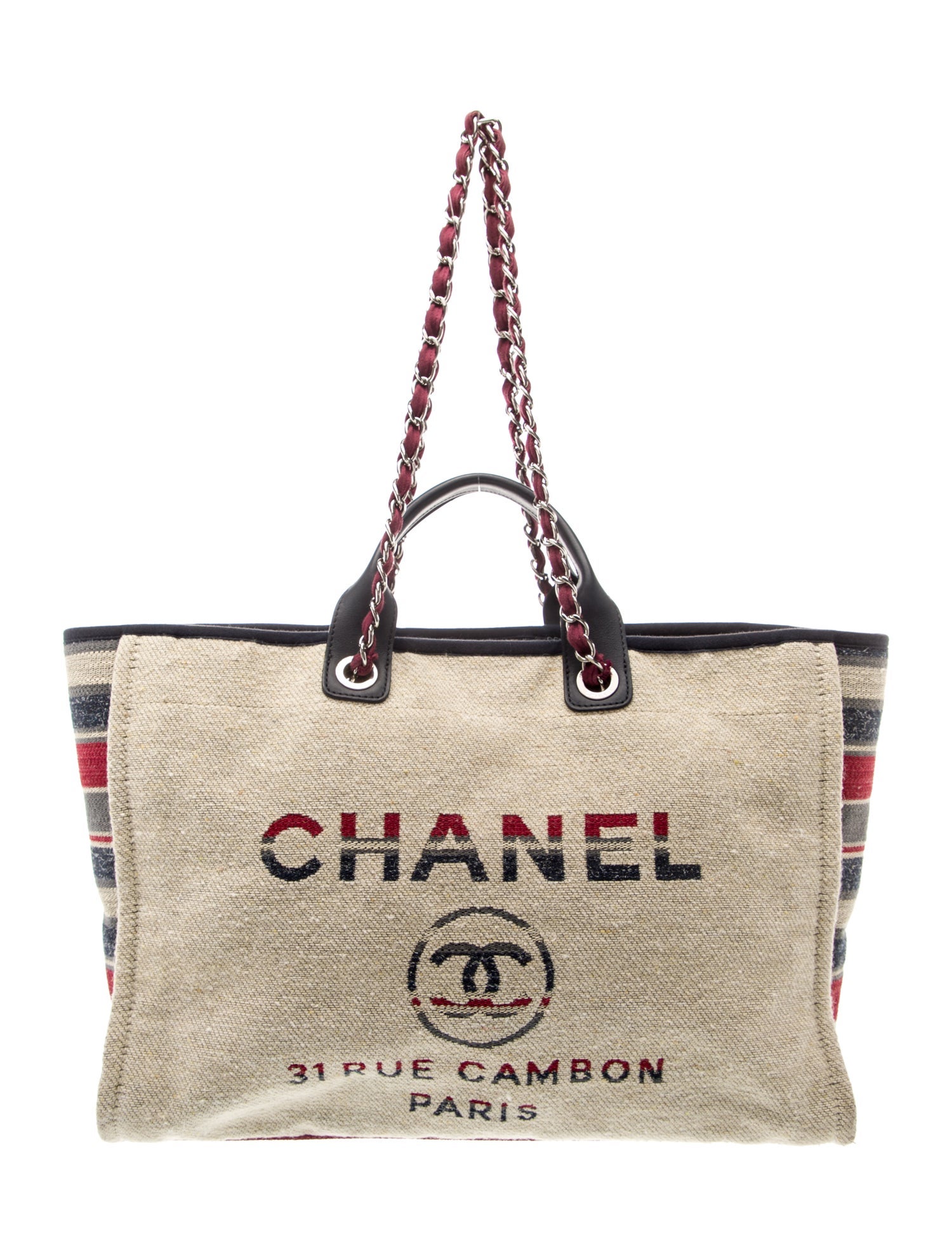 Chanel Large Deauville Shopping Tote