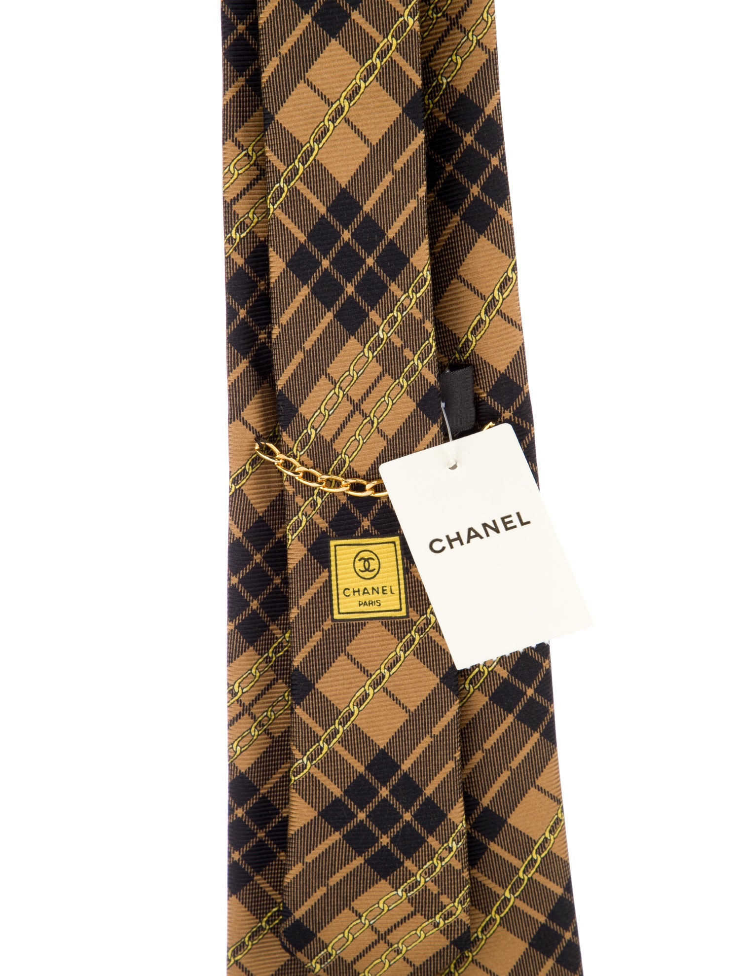 Chanel Silk Patterned Tie w/Tags