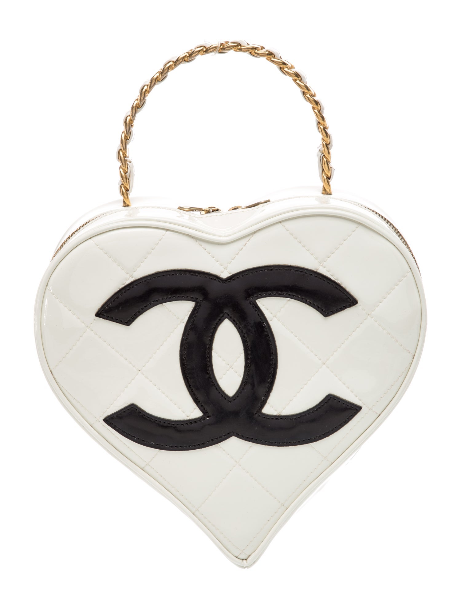 Chanel Patent CC Heart Bag