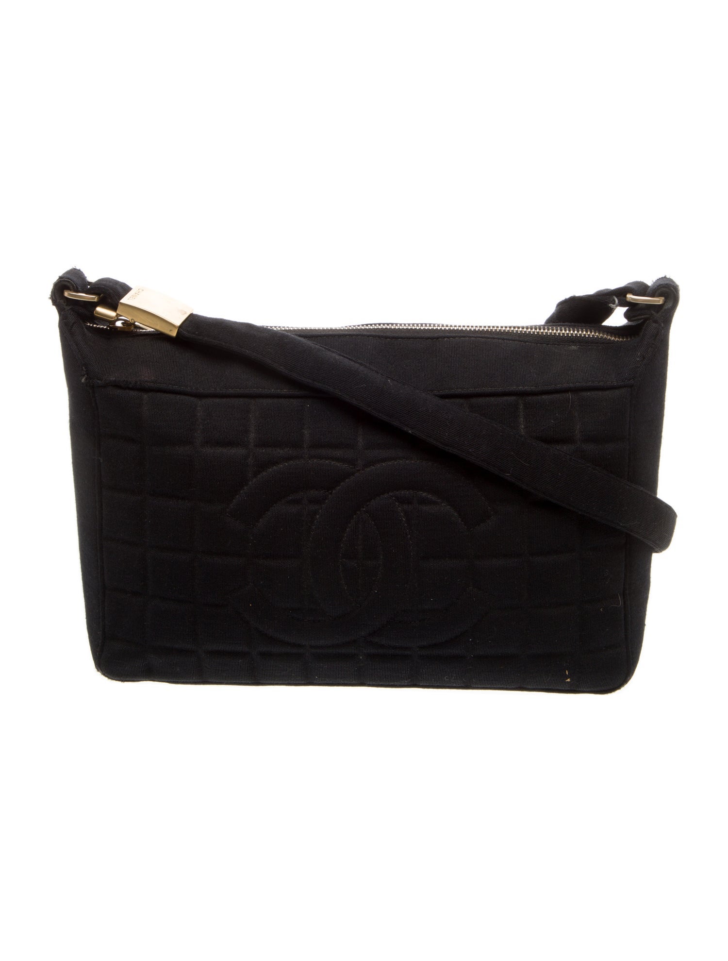 Chanel Jersey Chocolate Bar Shoulder Bag