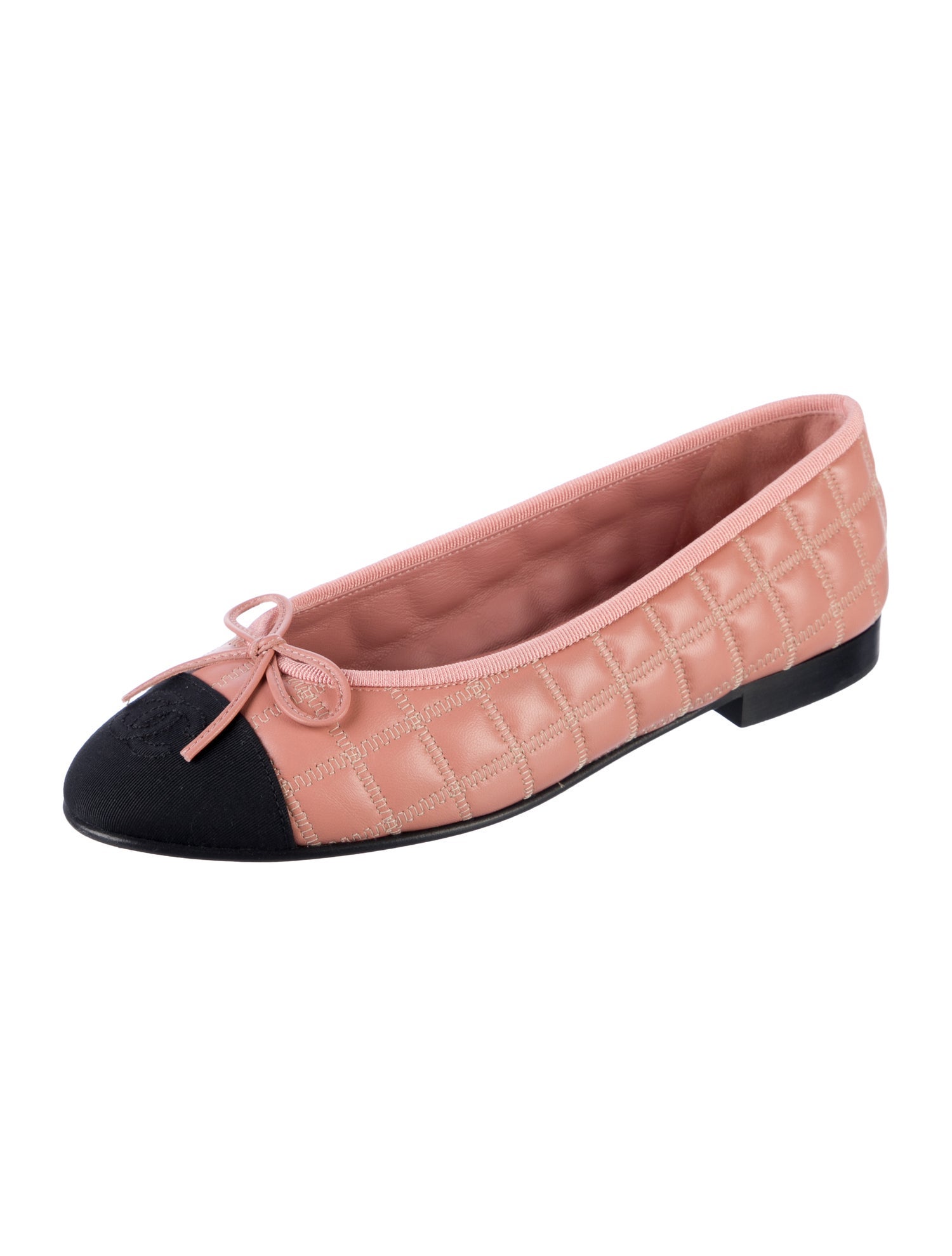 Chanel 2024 Interlocking CC Logo Ballet Flats