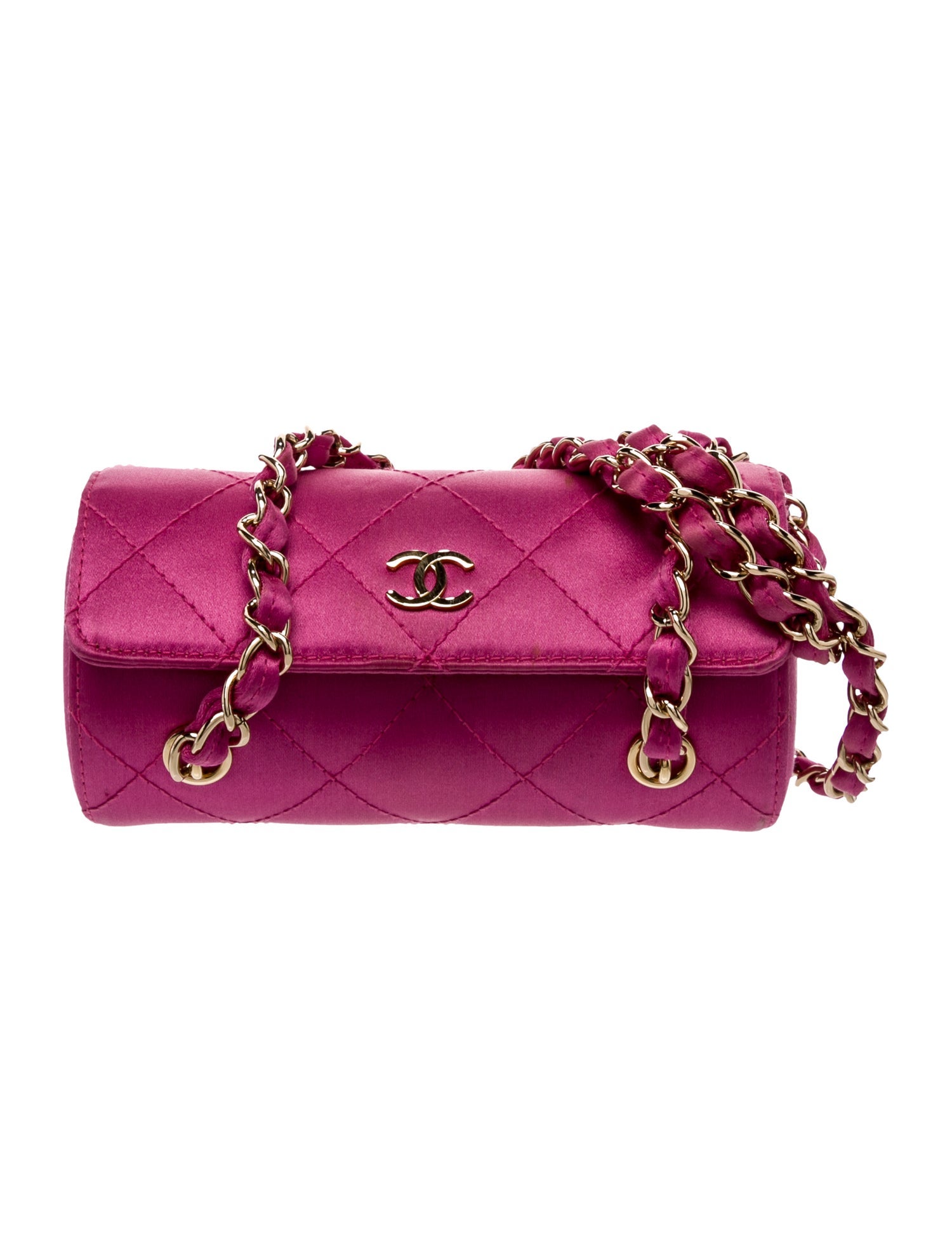 Chanel Mini Satin Barrel Bag