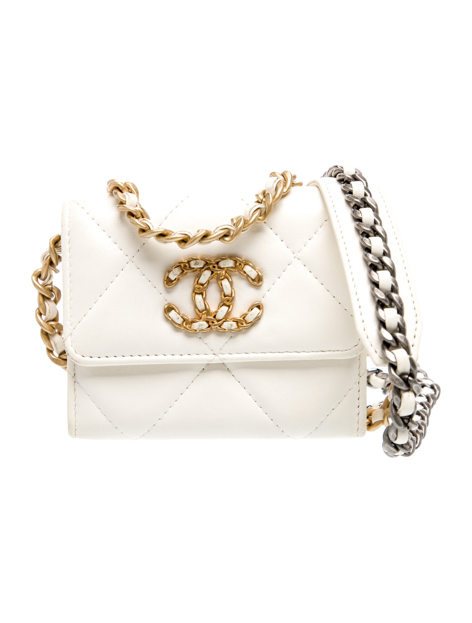 Chanel 19 Card Holder On Chain