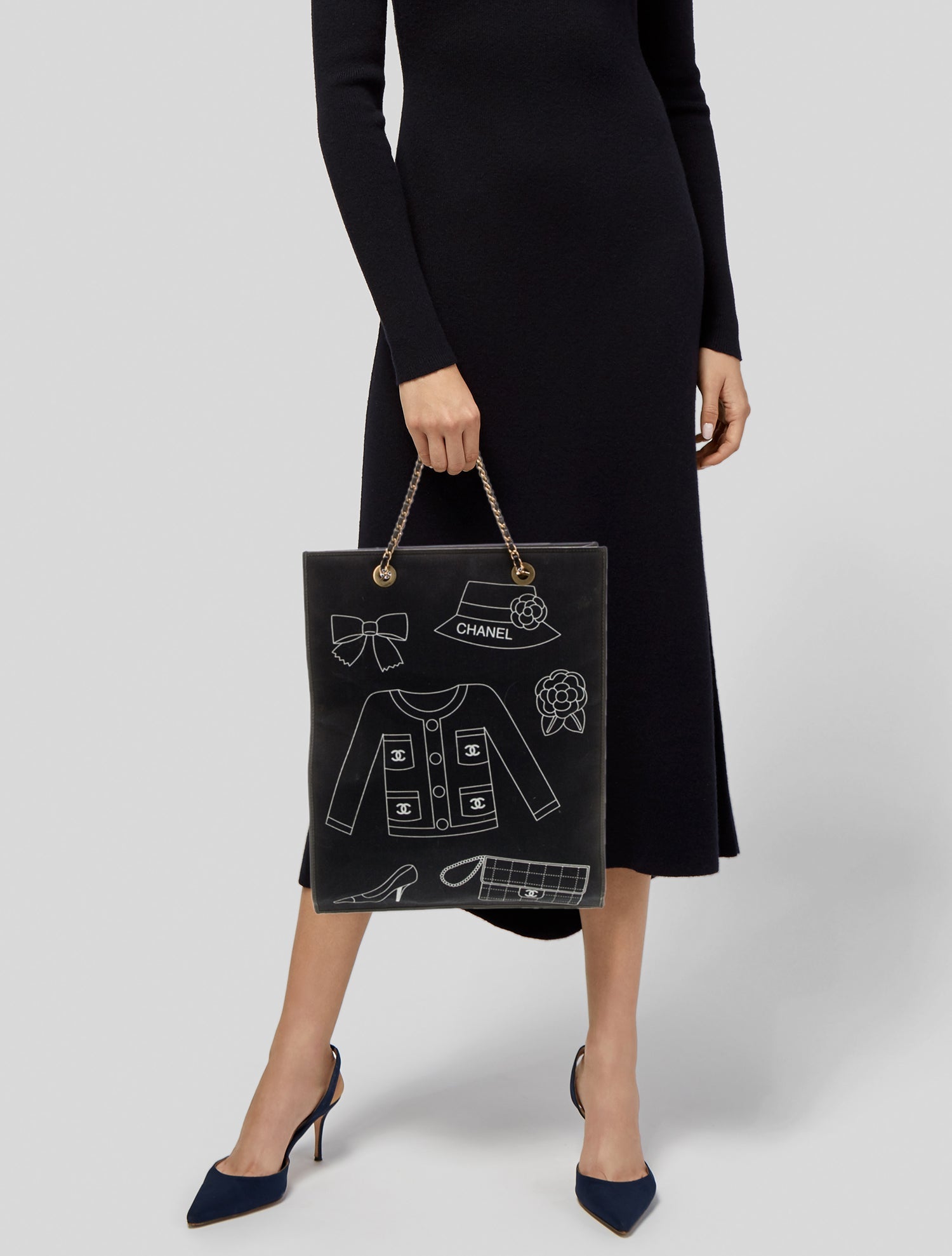 Chanel Canvas Icon Tote