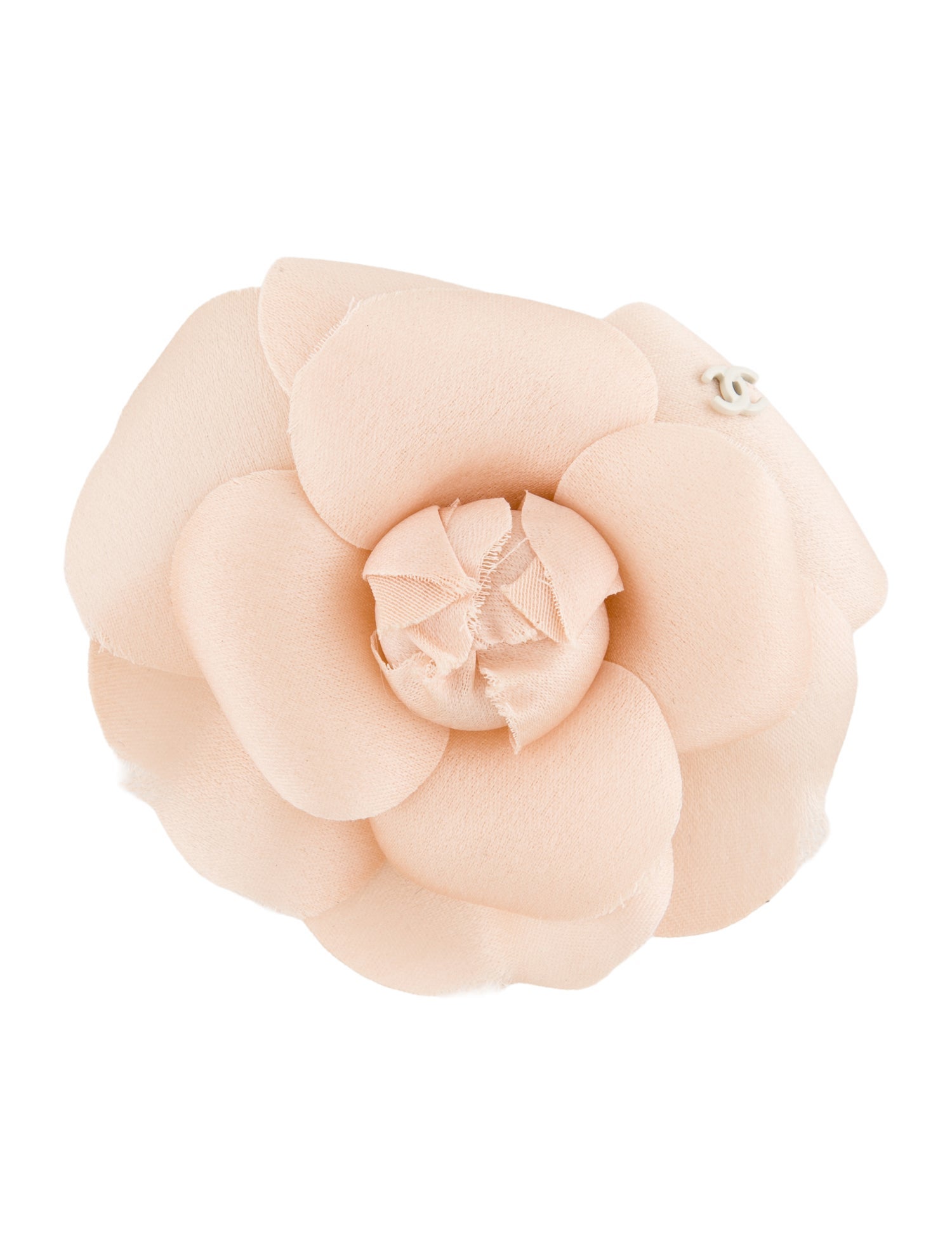 Chanel Fabric Camellia CC Brooch