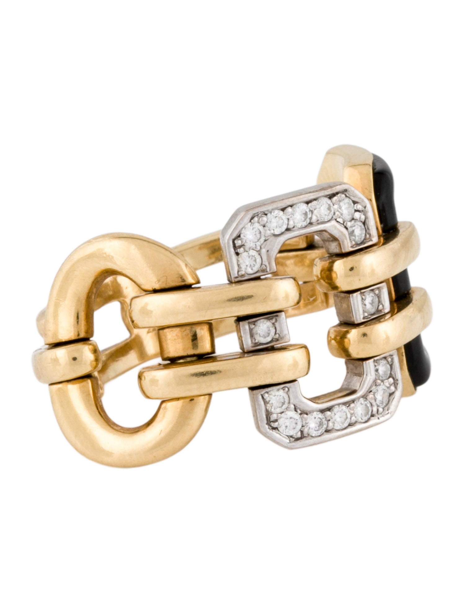 Chanel 18K Diamond & Onyx Première Band