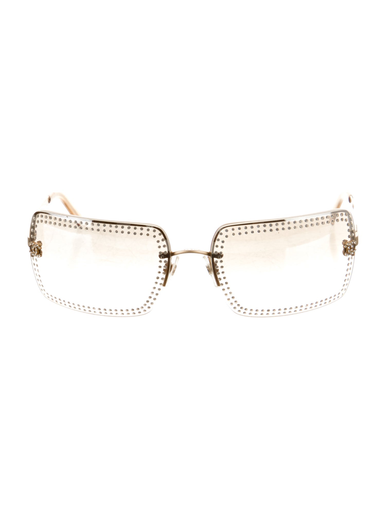 Chanel Interlocking CC Logo Square Sunglasses