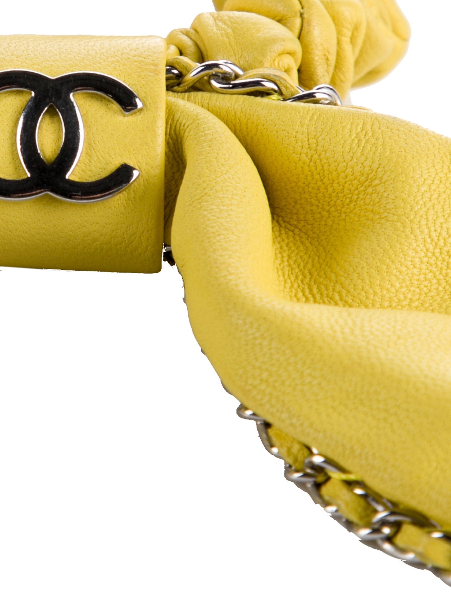 Chanel CC Chain-link Bow Scrunchie