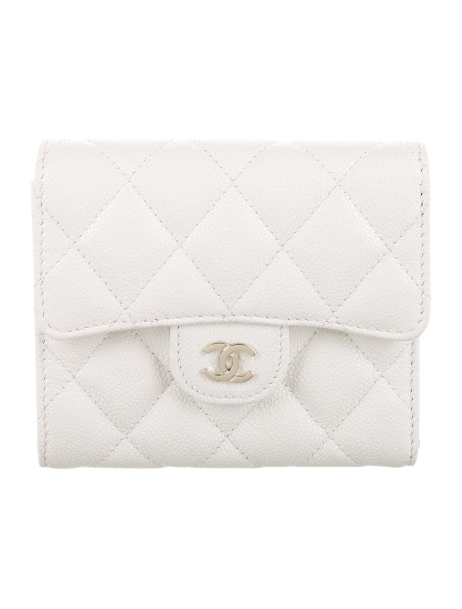 Chanel 2025 Interlocking CC Logo Compact Wallet