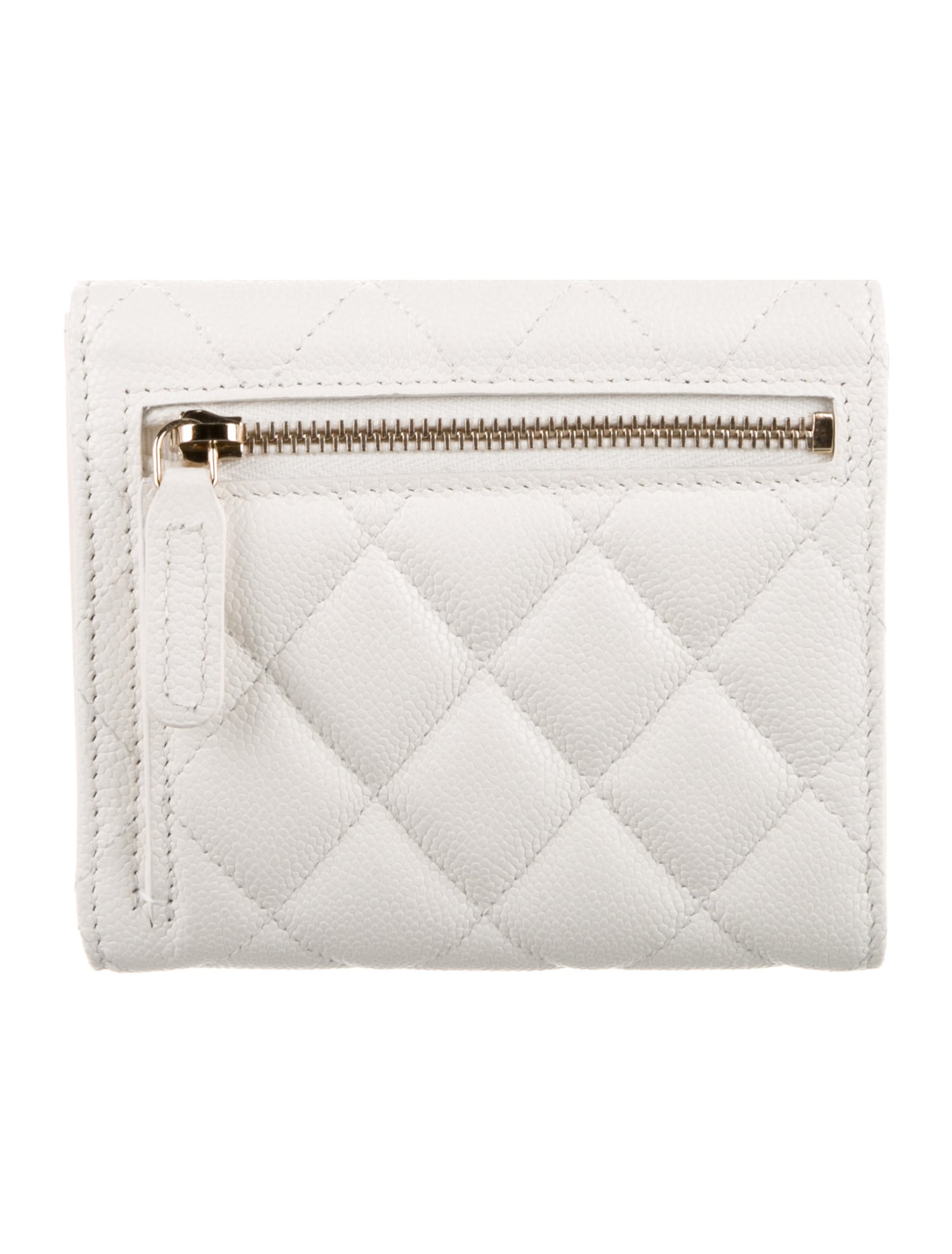 Chanel 2025 Interlocking CC Logo Compact Wallet