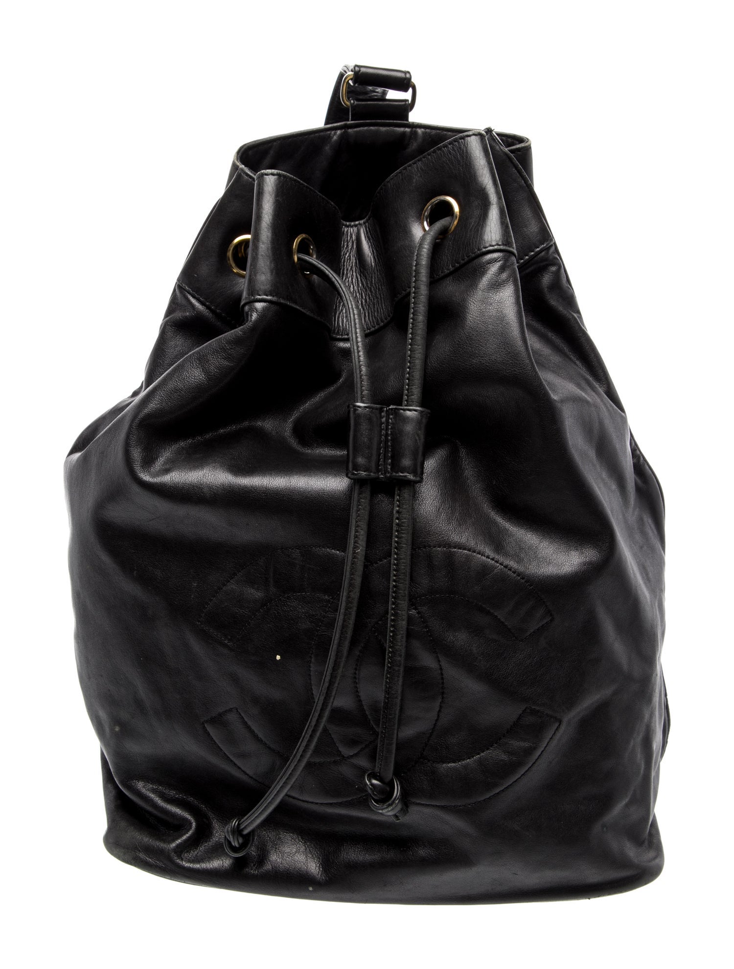 Chanel CC Lambskin Leather Backpack