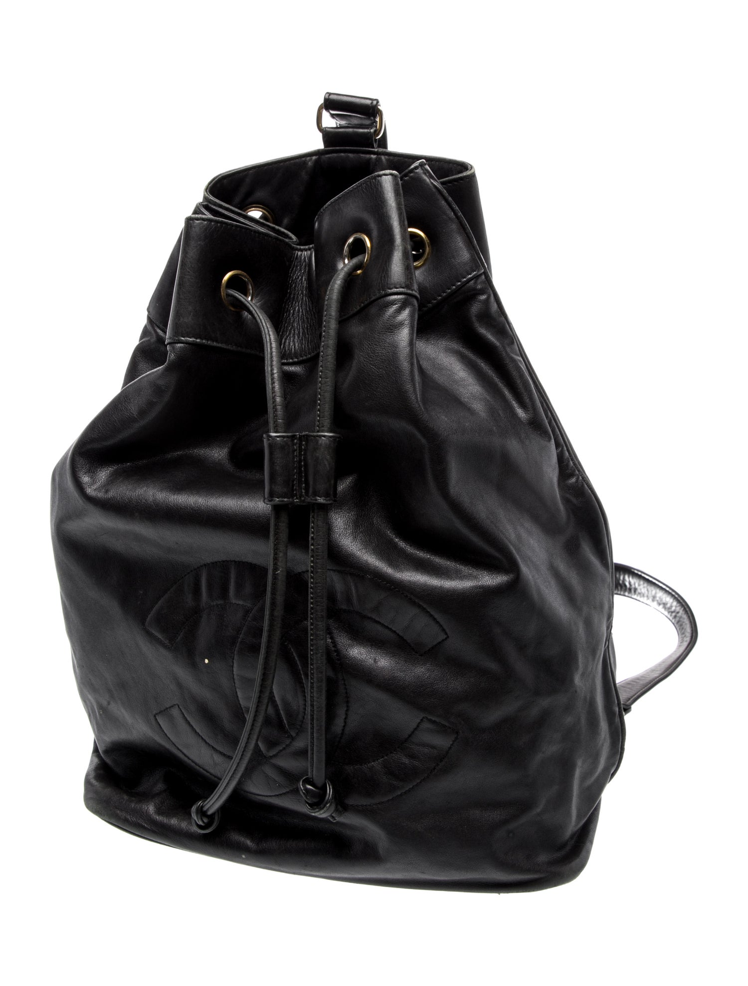 Chanel CC Lambskin Leather Backpack