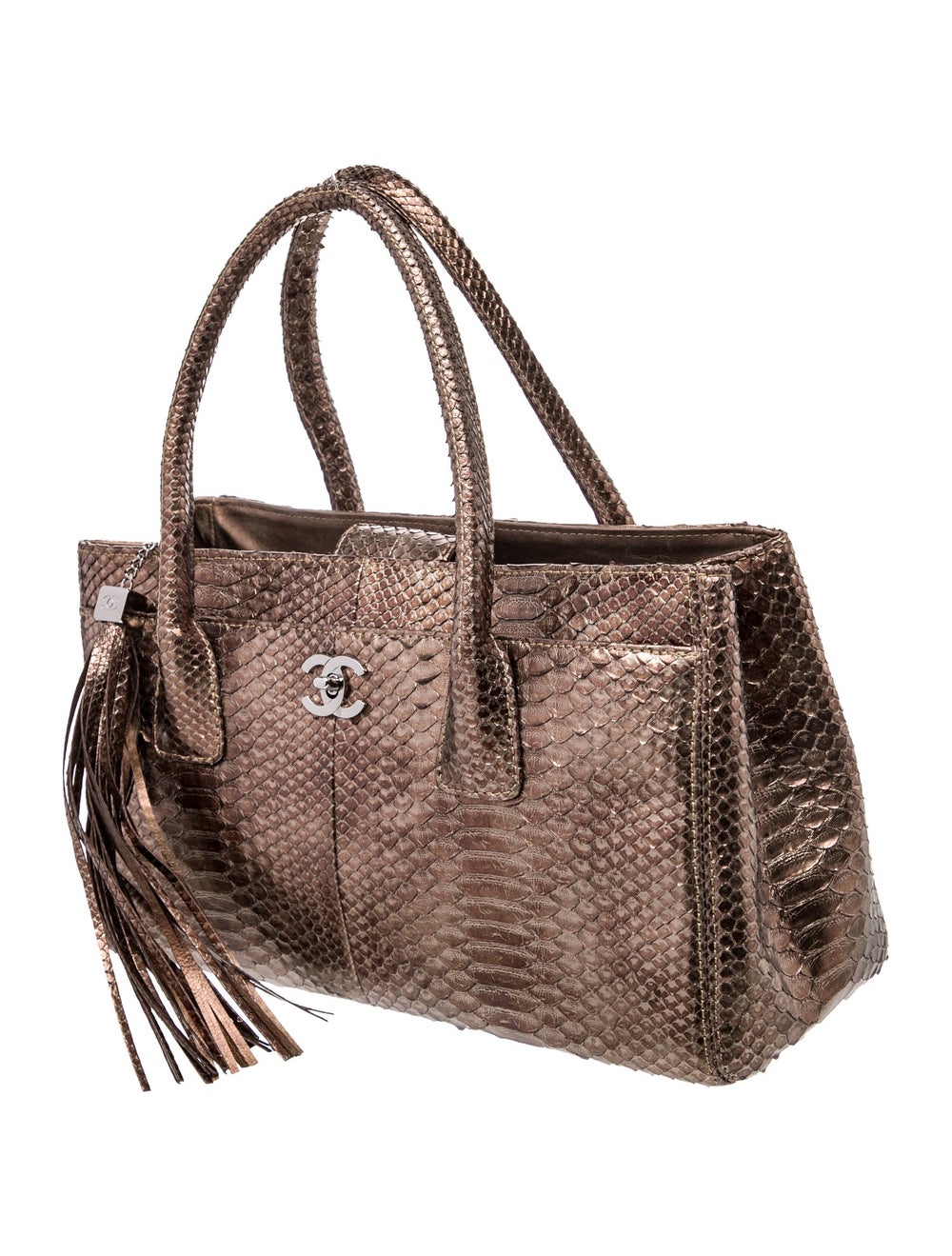 Chanel Python Executive Cerf Tote - image 3