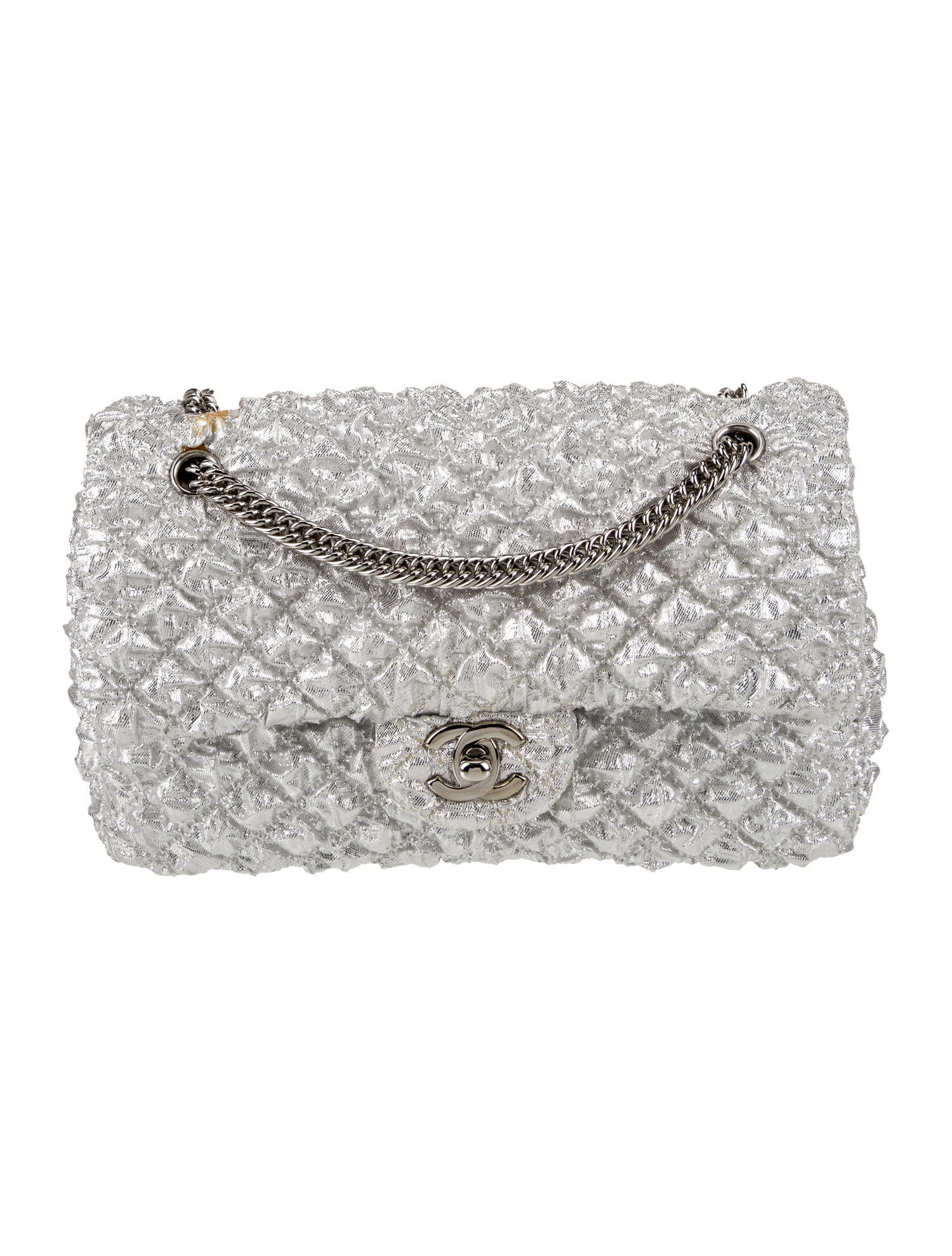 Chanel Lamé Classic Small Double Flap Bag