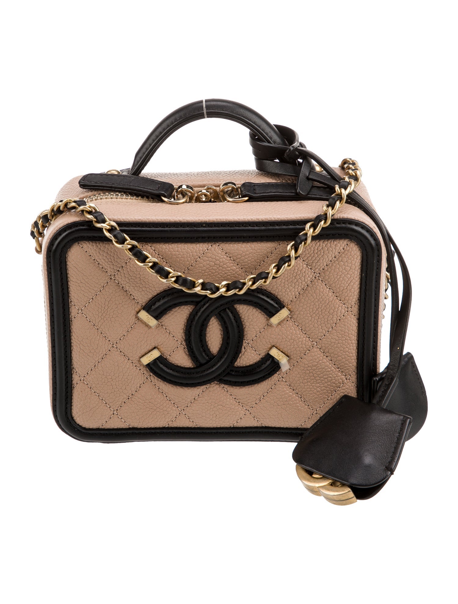 Chanel Small Filigree Vanity Case