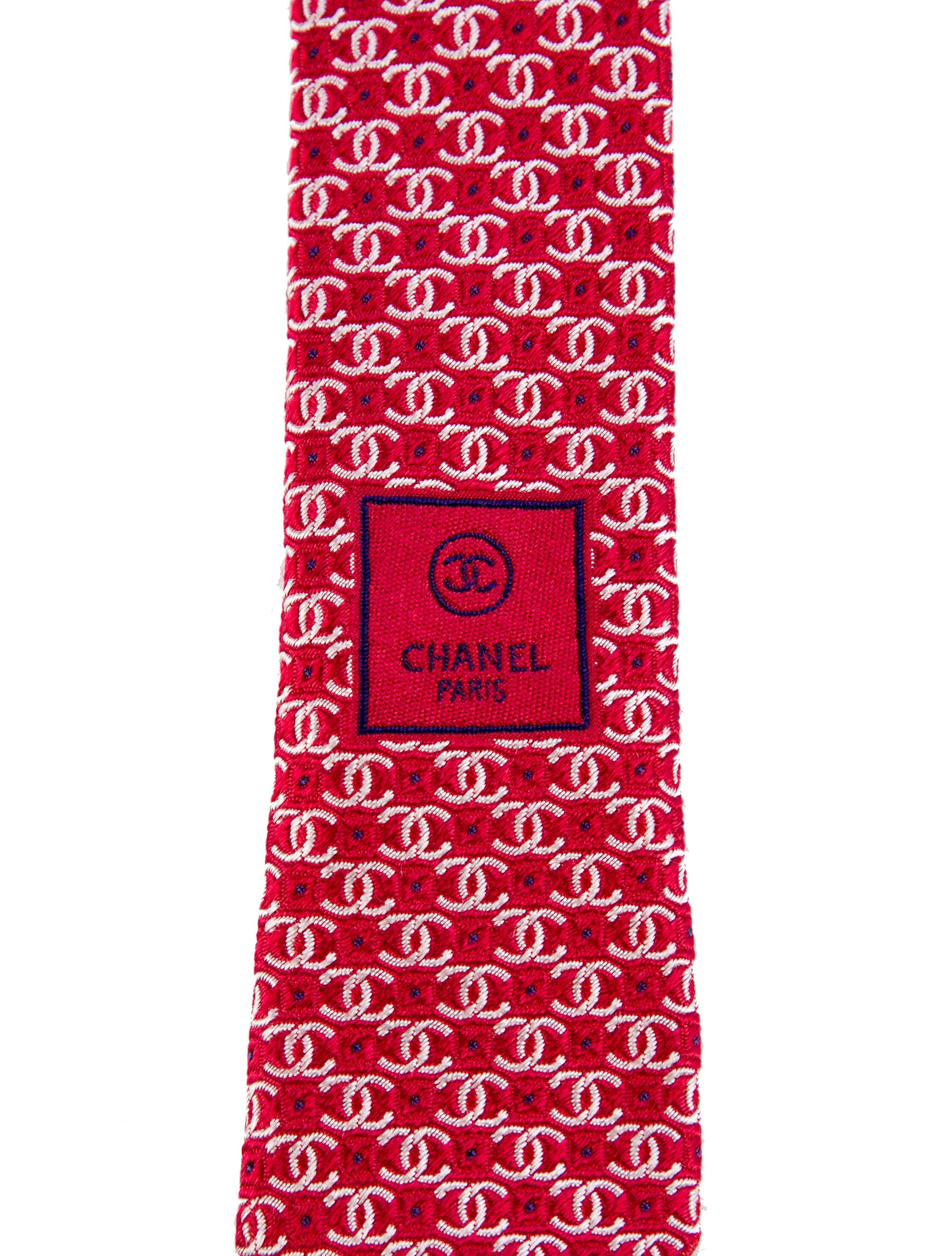 Chanel Silk Interlocking CC Tie