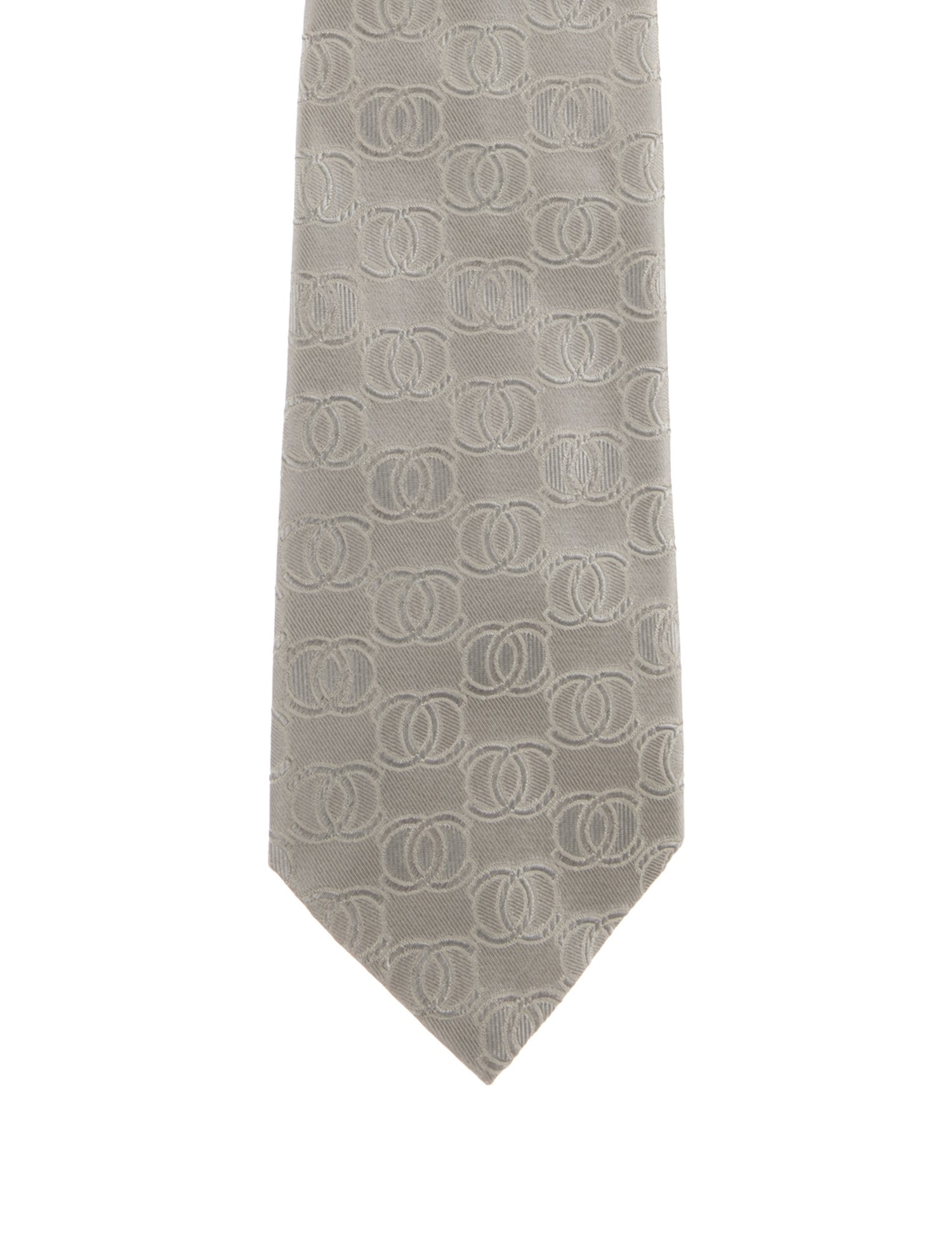 Chanel Silk Jacquard CC Printed Tie w/ Tags