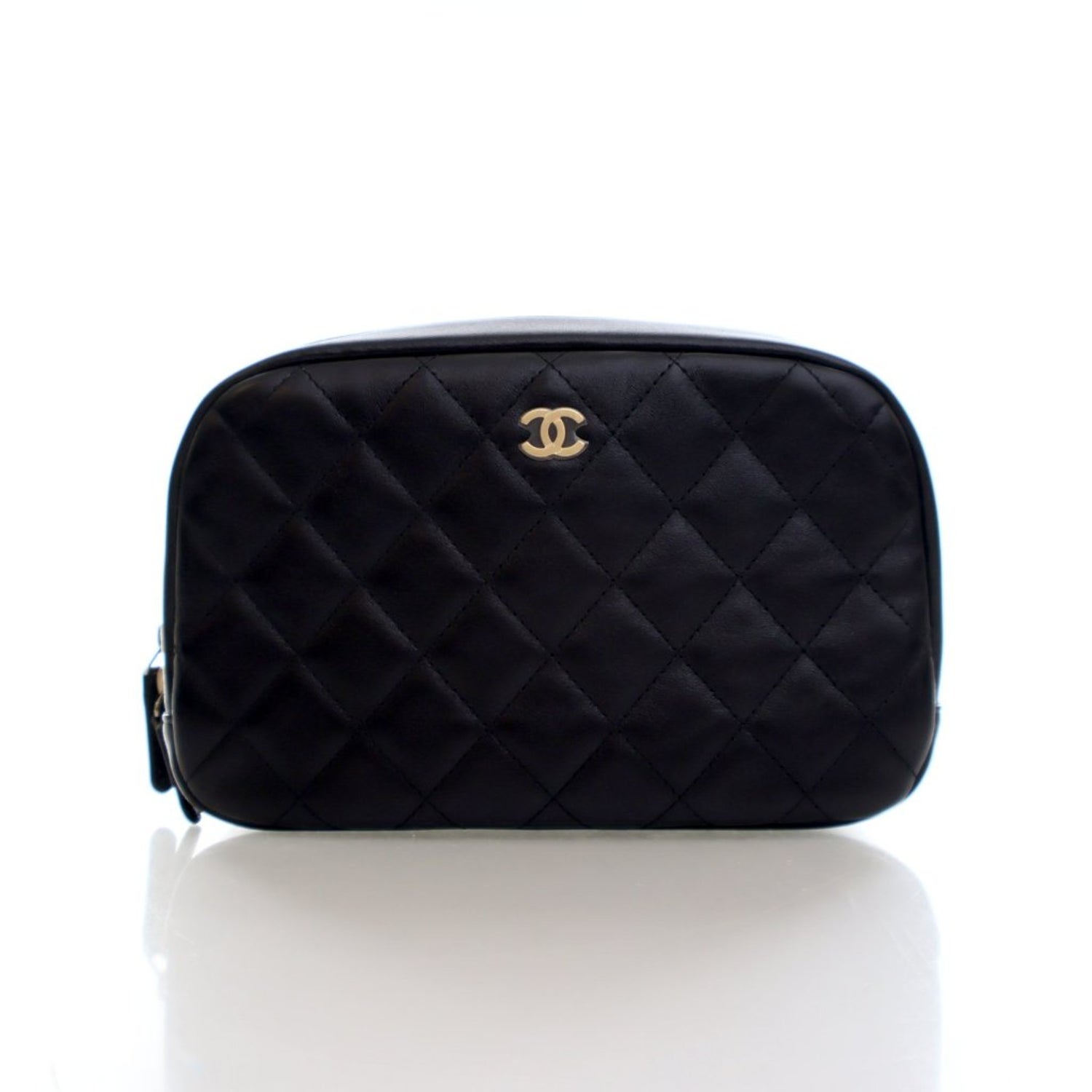Chanel Interlocking CC Cosmetic Case